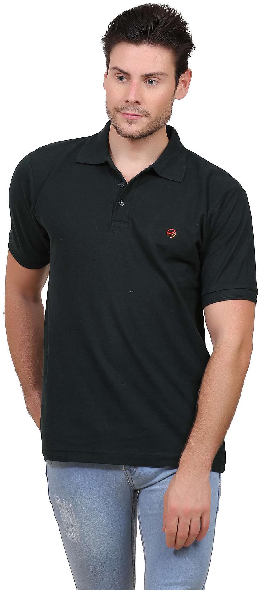 

ZEOLIX Men Green Regular fit Cotton Polo collar T-Shirt - Pack Of 1