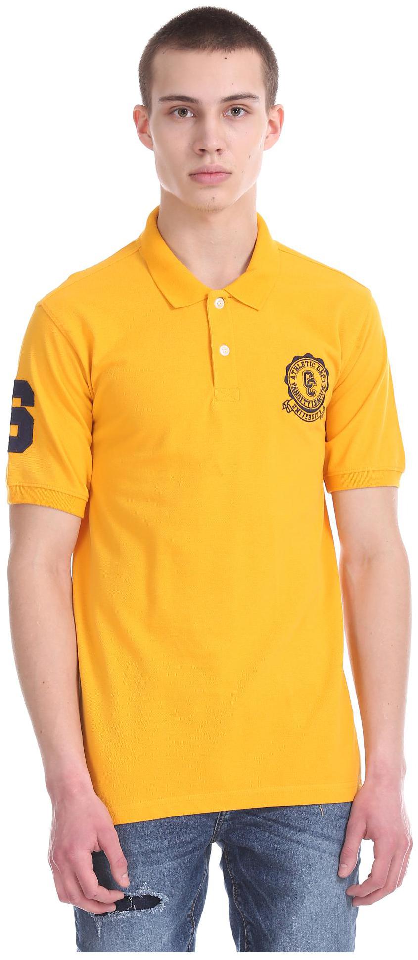 

Colt Men Yellow Regular fit Cotton Polo collar T-Shirt - Pack Of 1