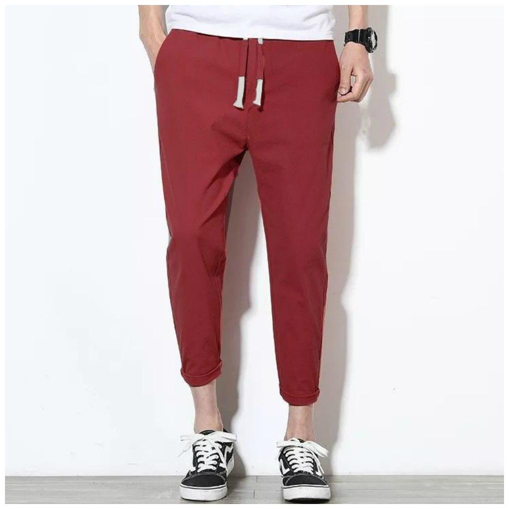 

Chrome Coral Men Maroon Solid Slim fit Track pants
