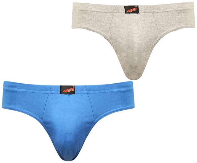 Solo Solid Briefs - Multi ,Pack Of 2