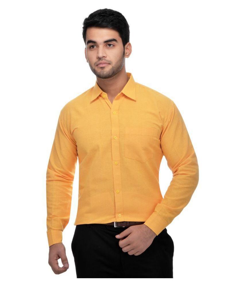 

SOMET Men Regular fit Formal Shirt - Gold