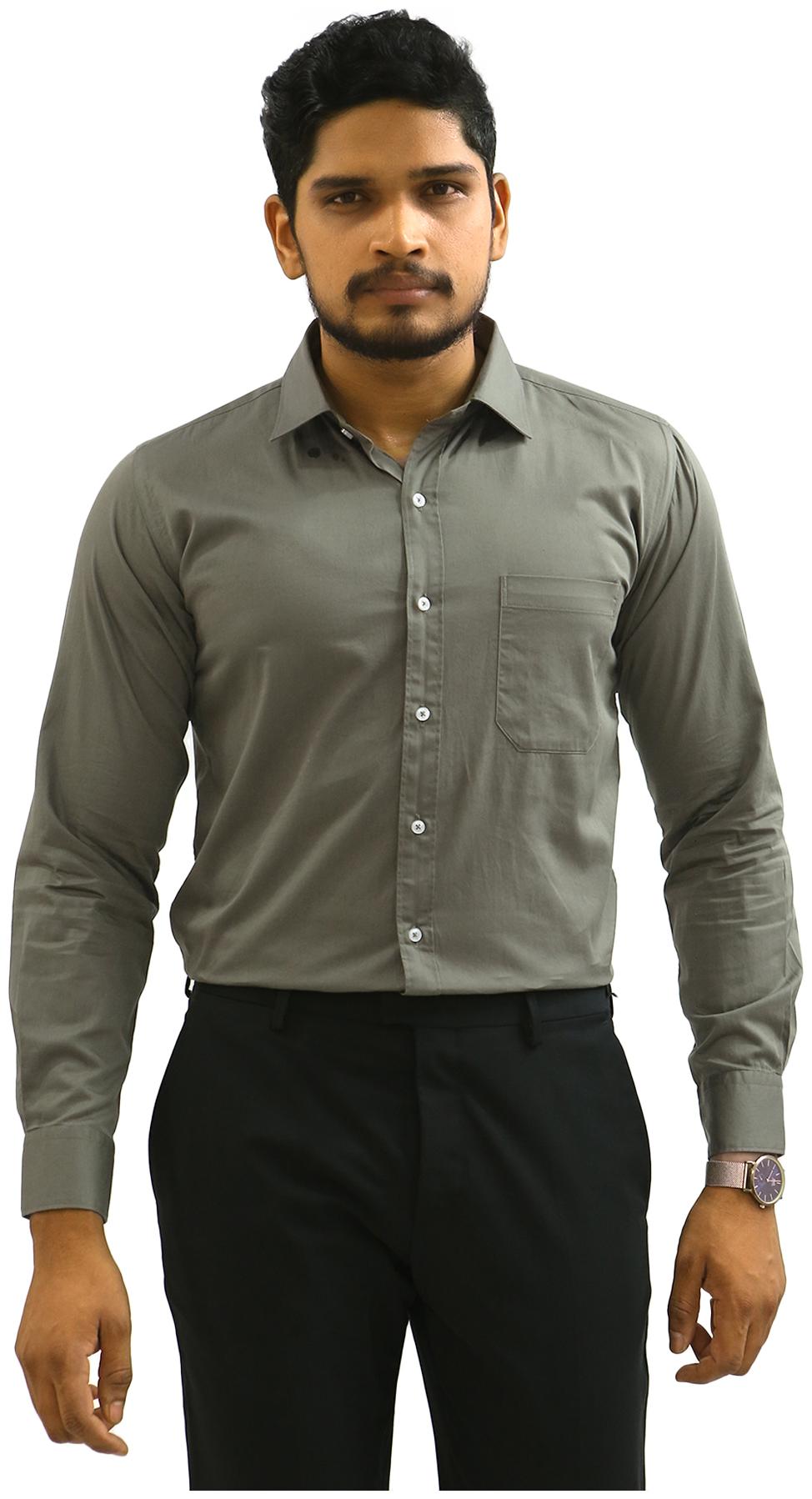 

South India Shopping Mall Men Slim fit Formal Shirt - Grey