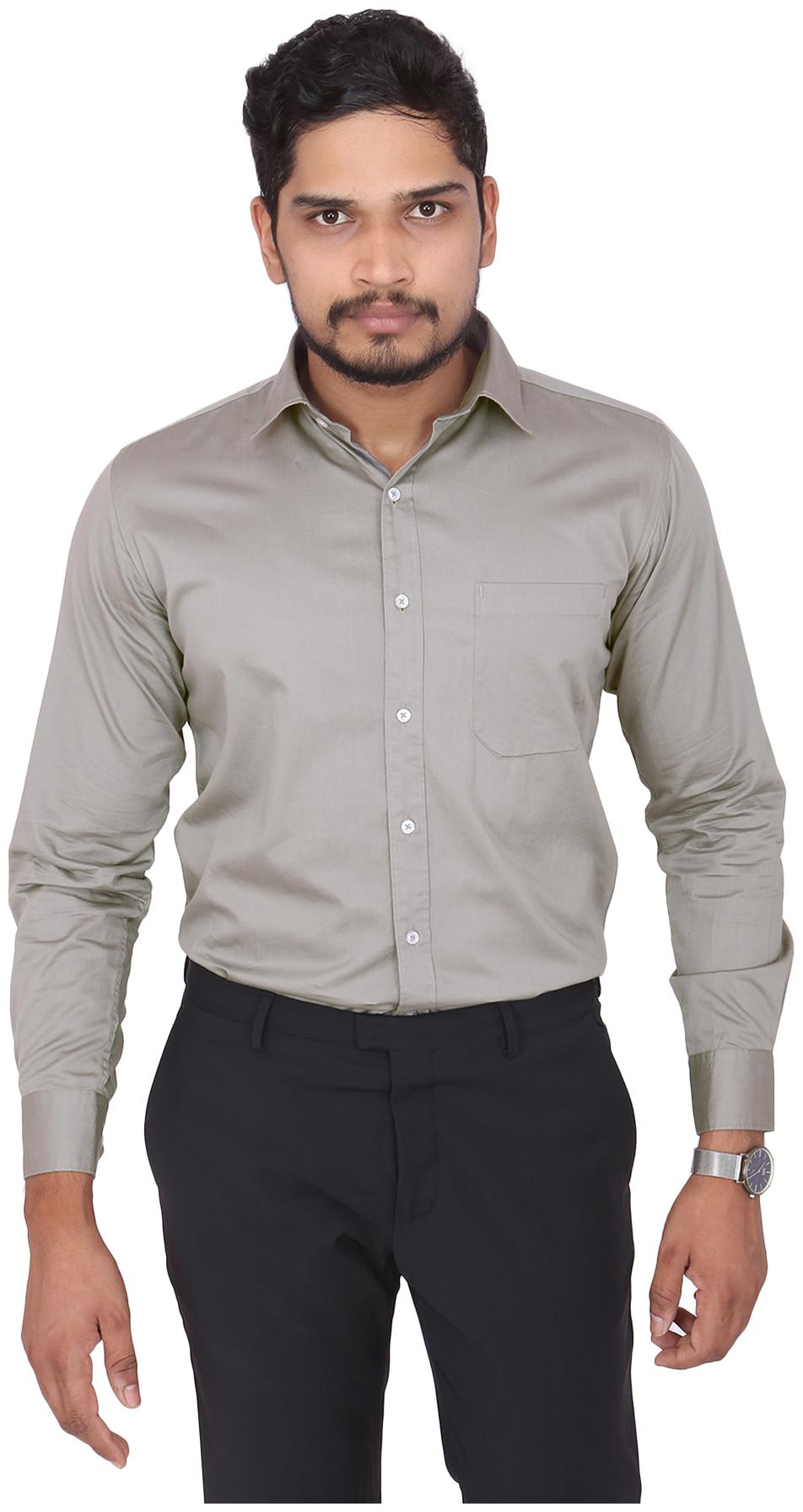 

South India Shopping Mall Men Slim fit Formal Shirt - Grey