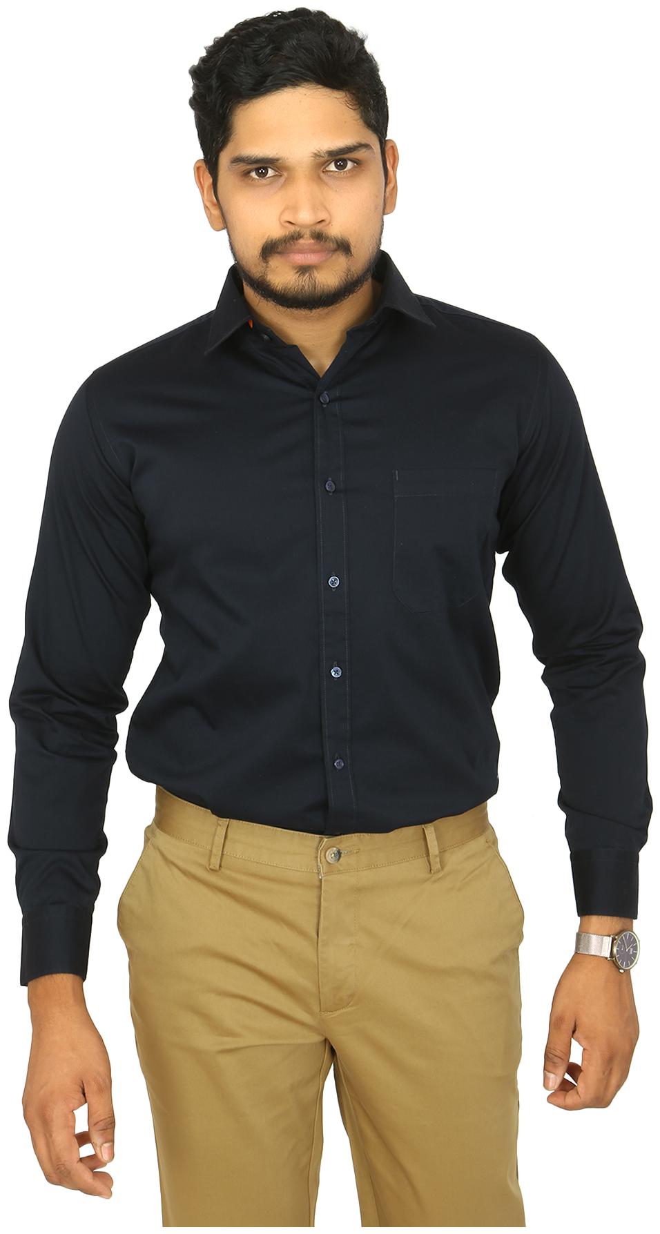 

South India Shopping Mall Men Slim fit Formal Shirt - Blue