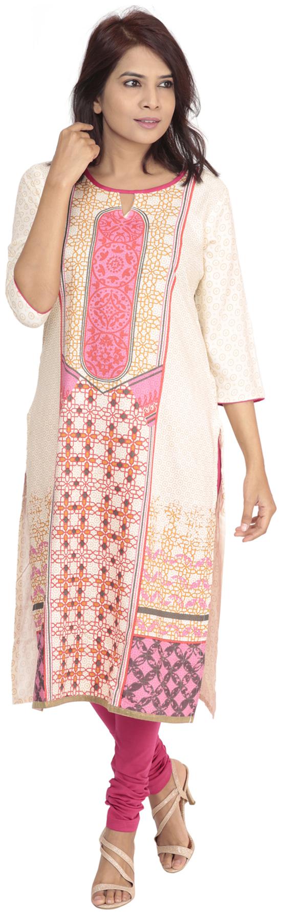 

South India Shopping Mall Women Multi Printed Straight Kurti