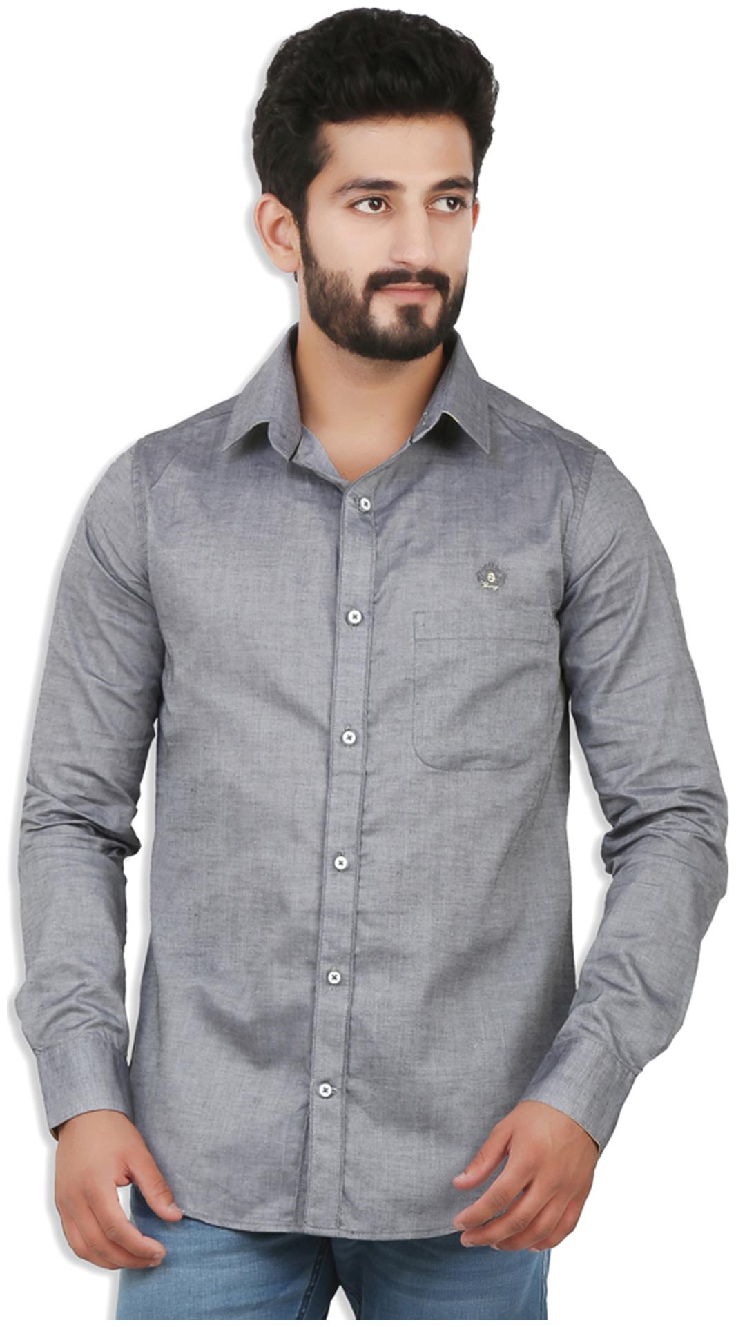 

Speak Men Black Solid Slim Fit Casual Shirt