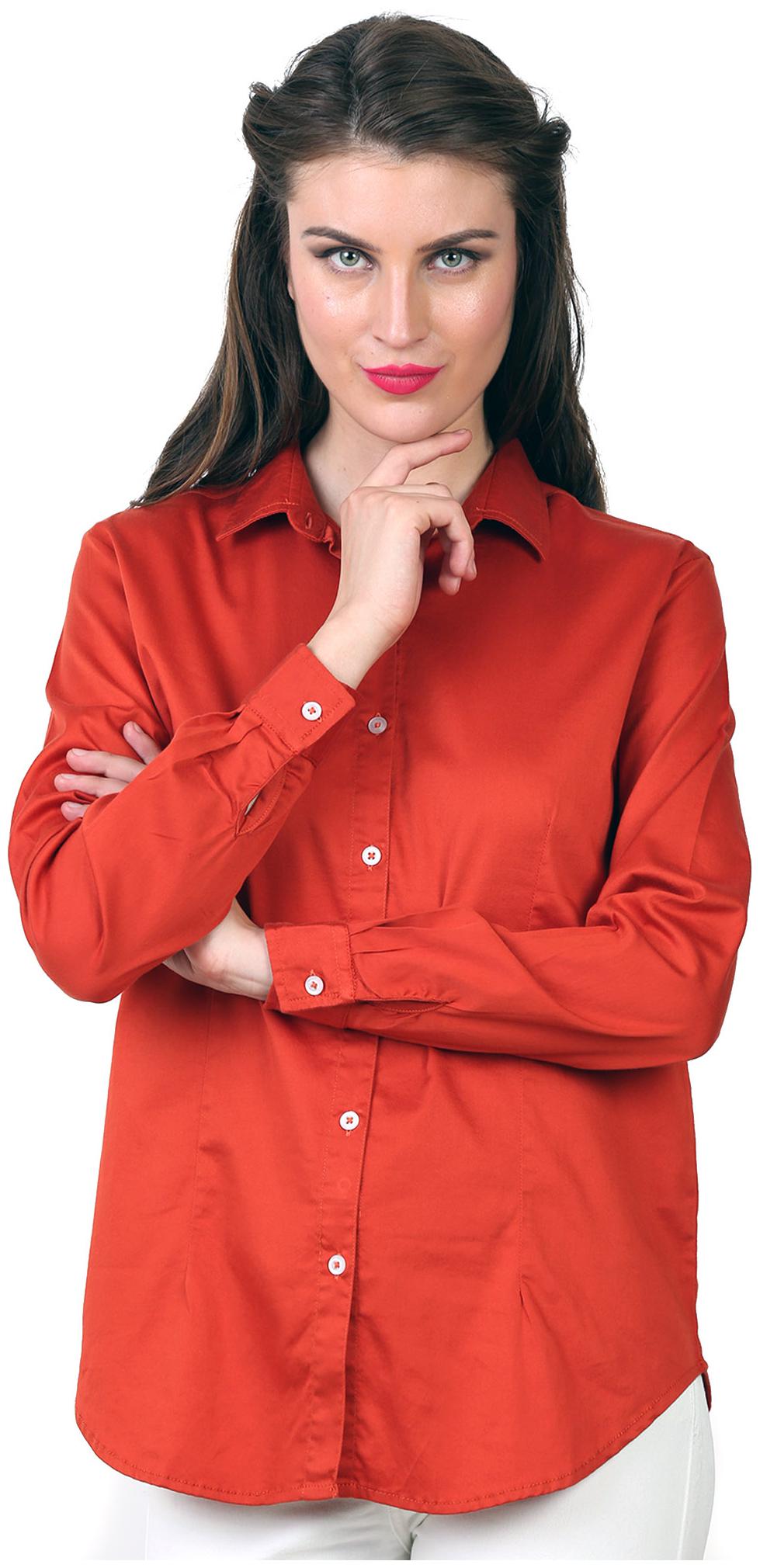 

Speak Women Red Solid Regular Fit Shirt