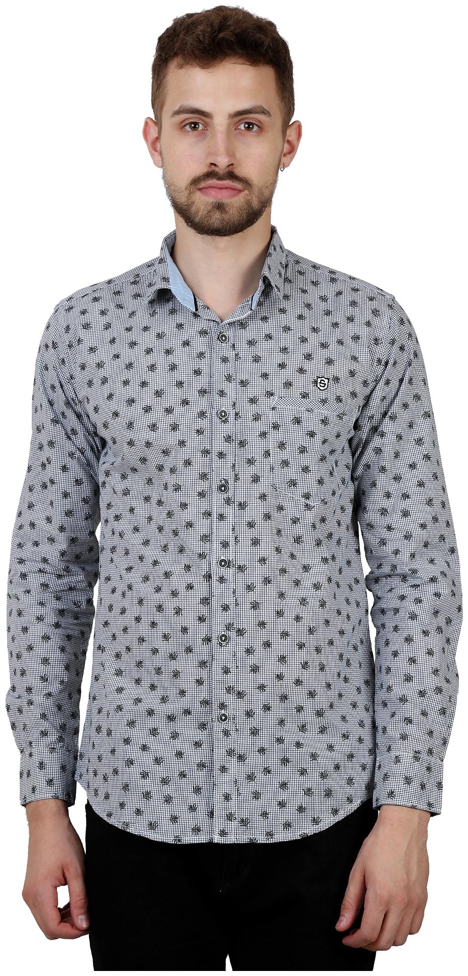 

Speak Men Grey Checked Slim Fit Casual Shirt