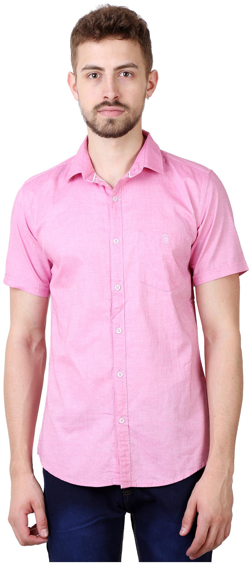 

Speak Men Pink Solid Slim Fit Casual Shirt