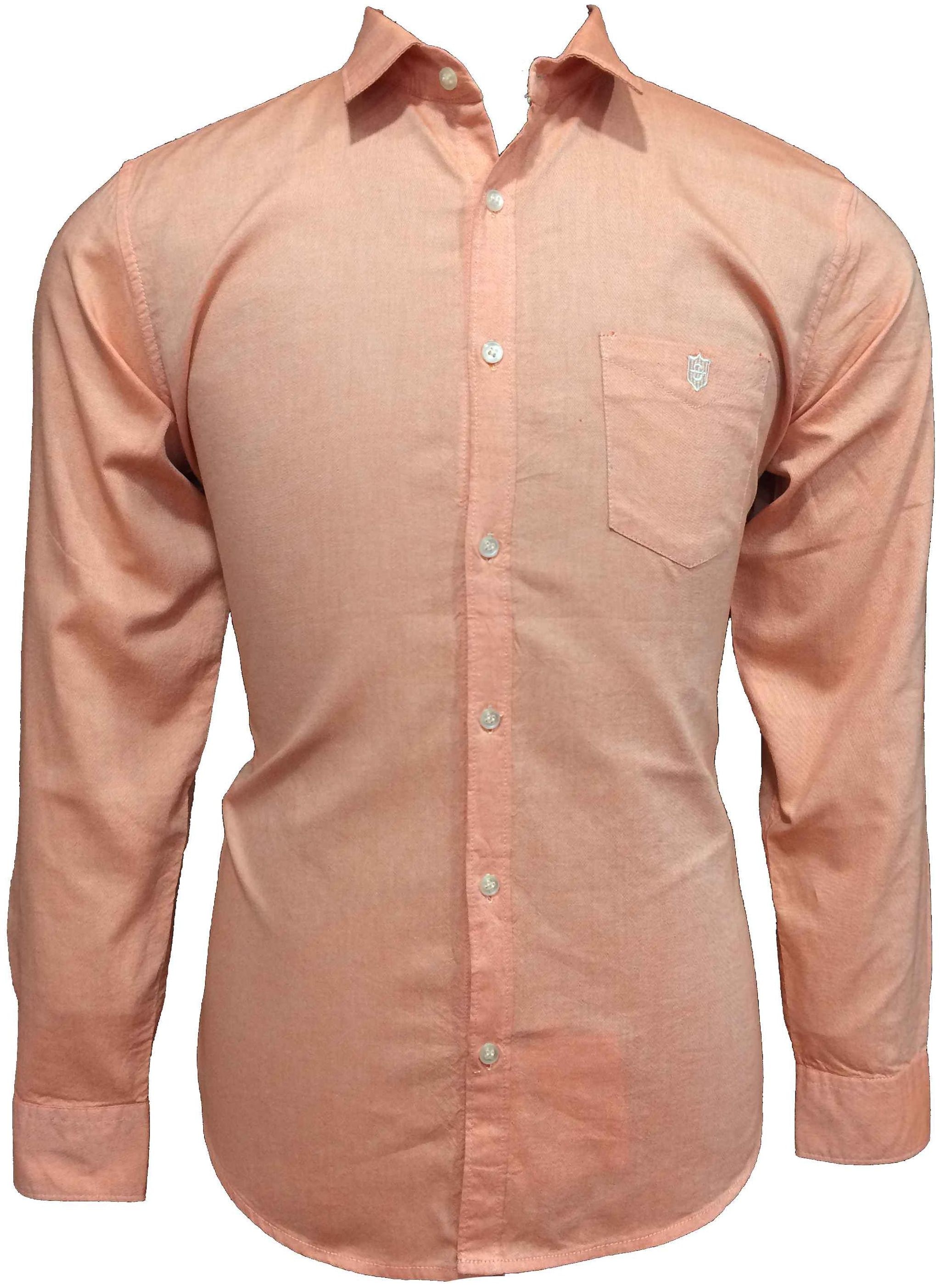 

Speak Men Orange Solid Super Slim Fit Casual Shirt