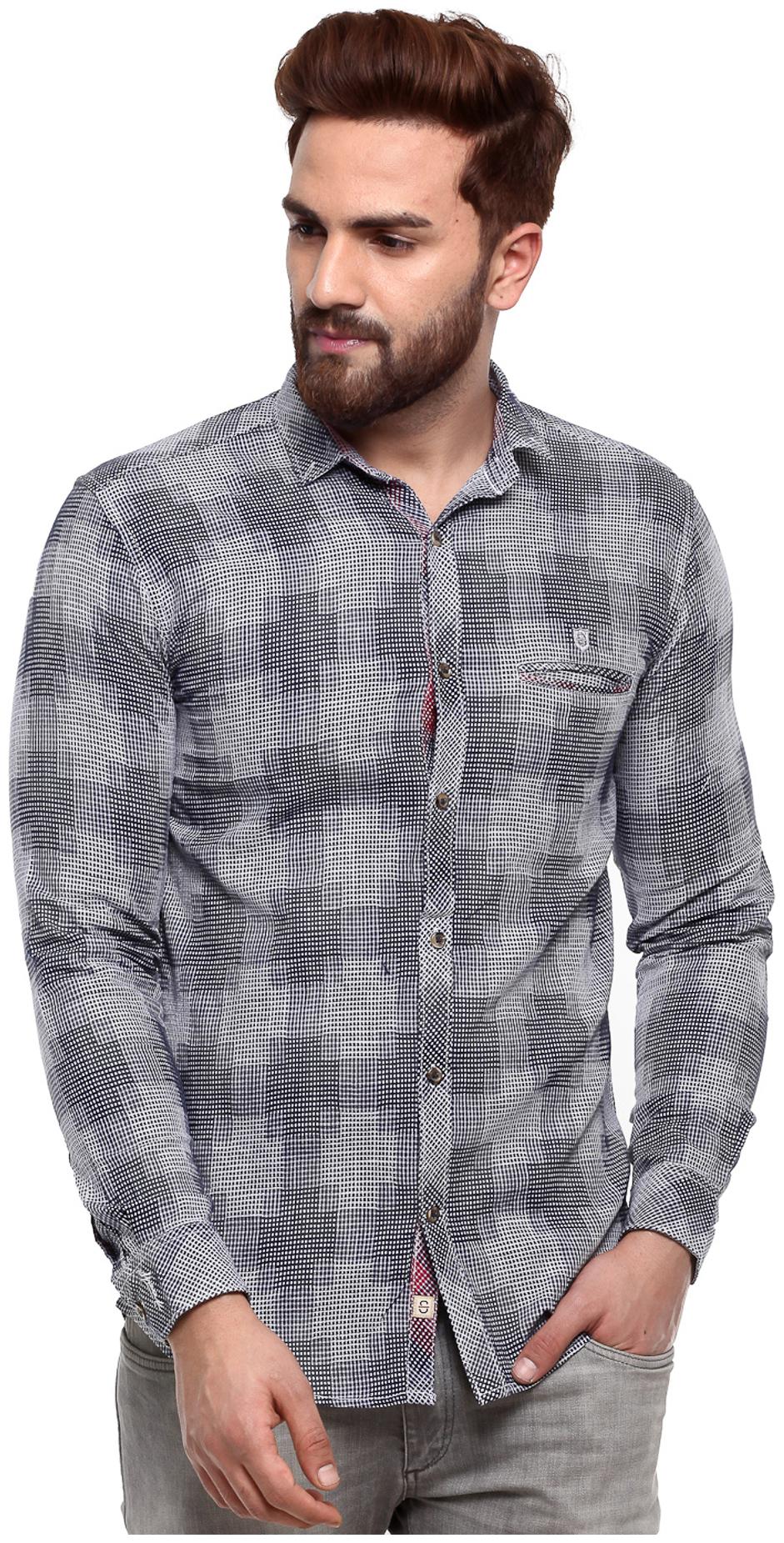 

Speak Men Blue Plaid Slim Fit Casual Shirt