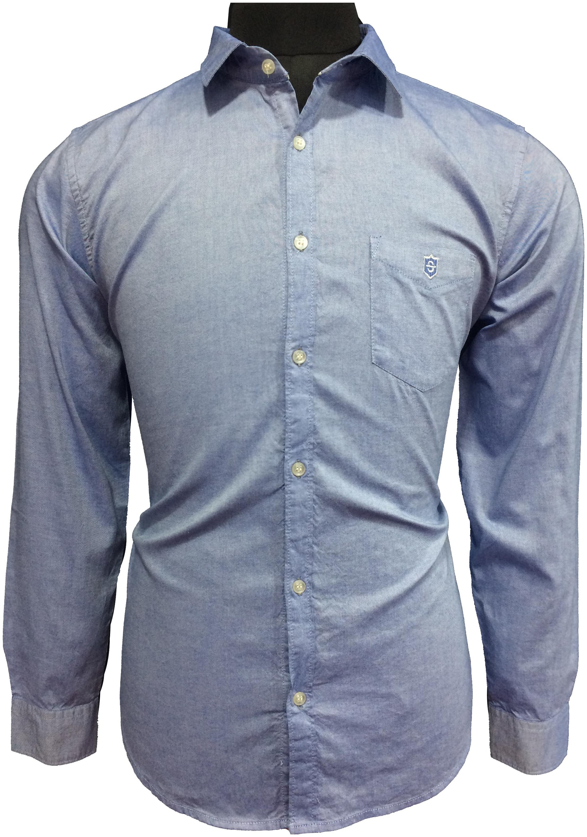 

Speak Men Blue Solid Super Slim Fit Casual Shirt
