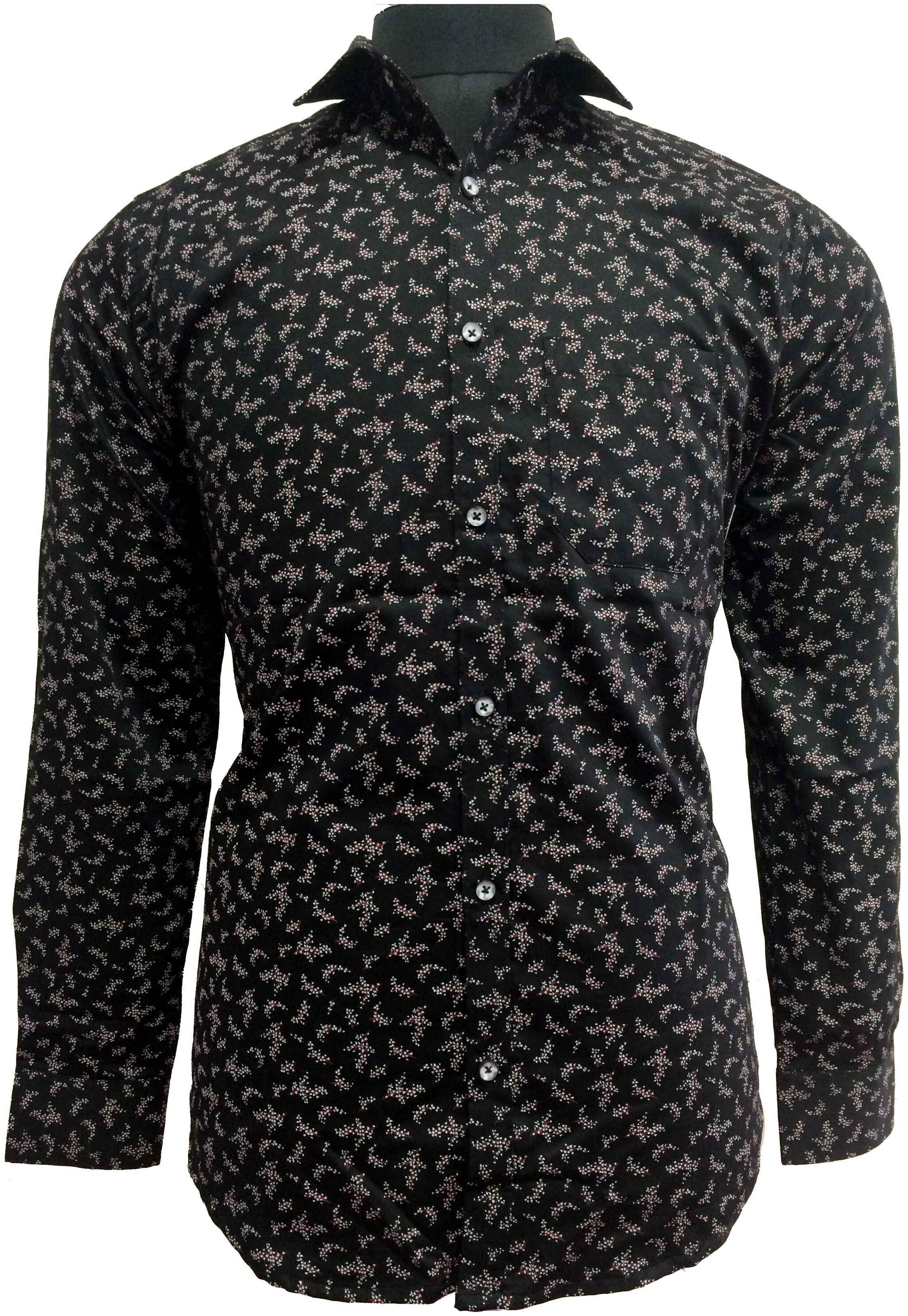 

Speak Men Black Printed Slim Fit Casual Shirt