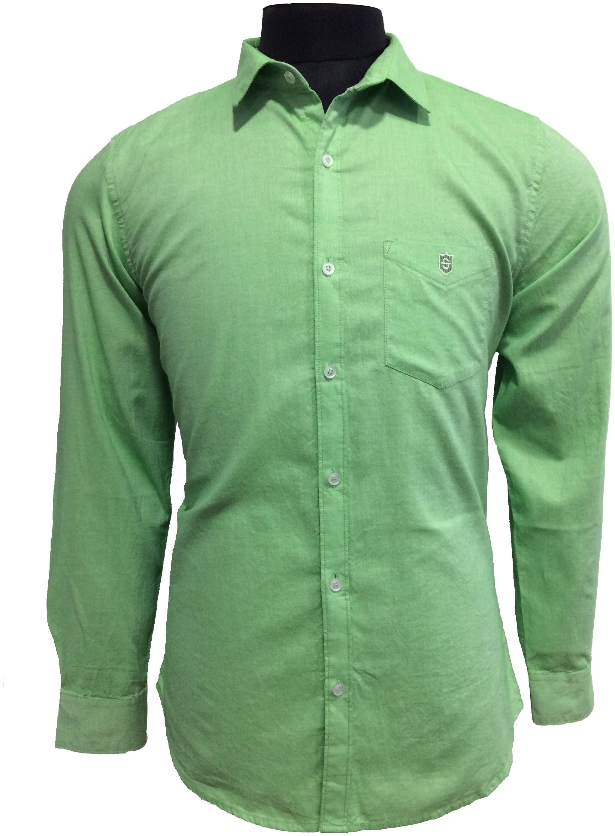 

Speak Men Green Solid Super Slim Fit Casual Shirt