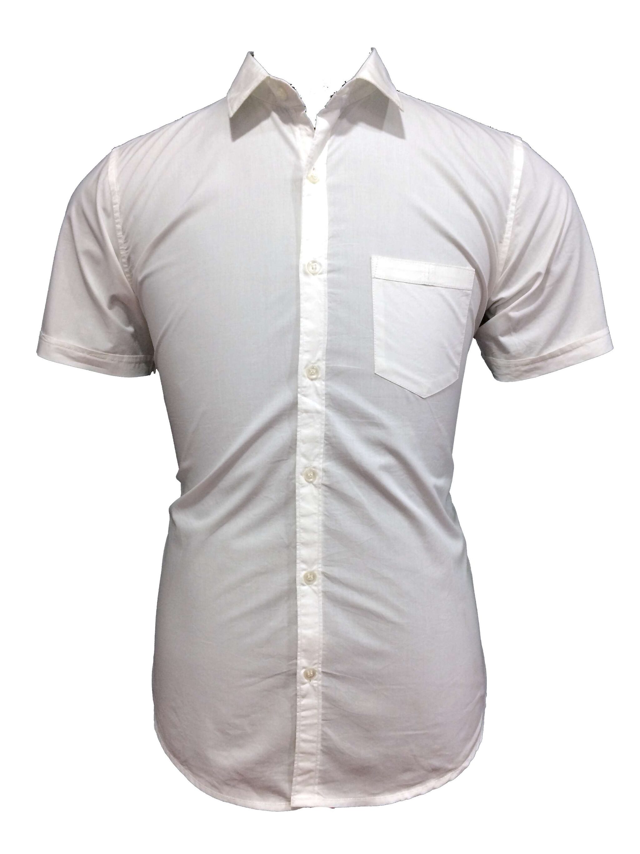 

Speak Men White Solid Slim Fit Casual Shirt