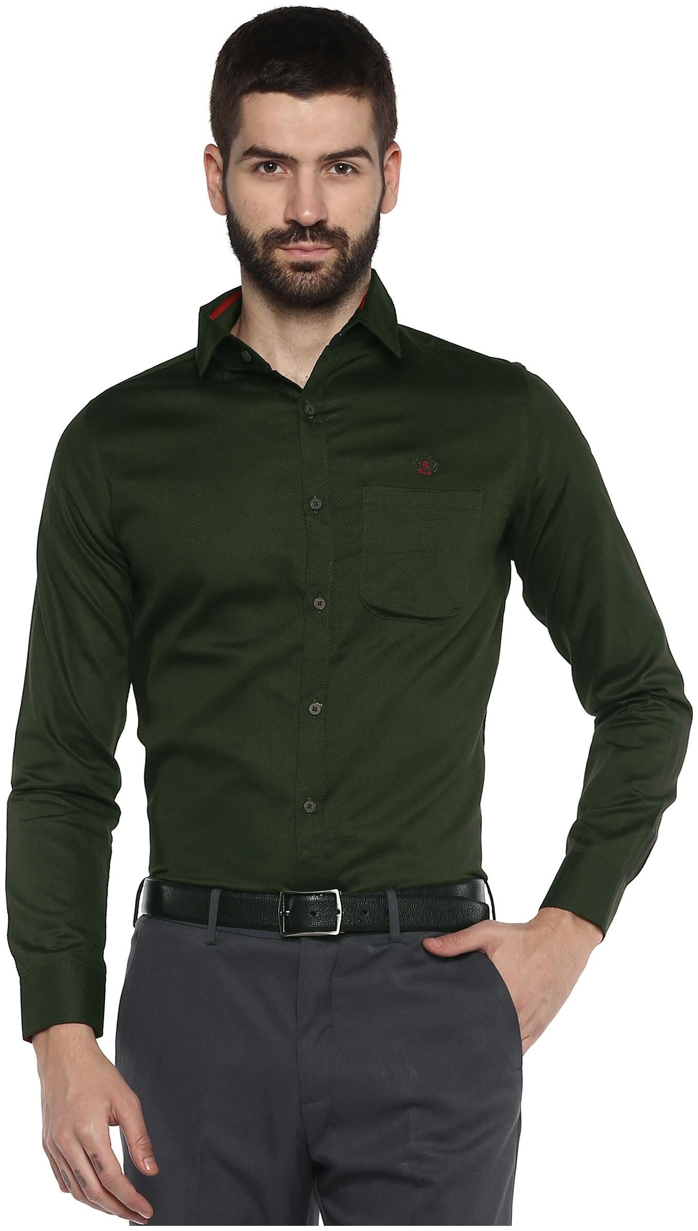 

Speak Men Slim fit Formal Shirt - Green