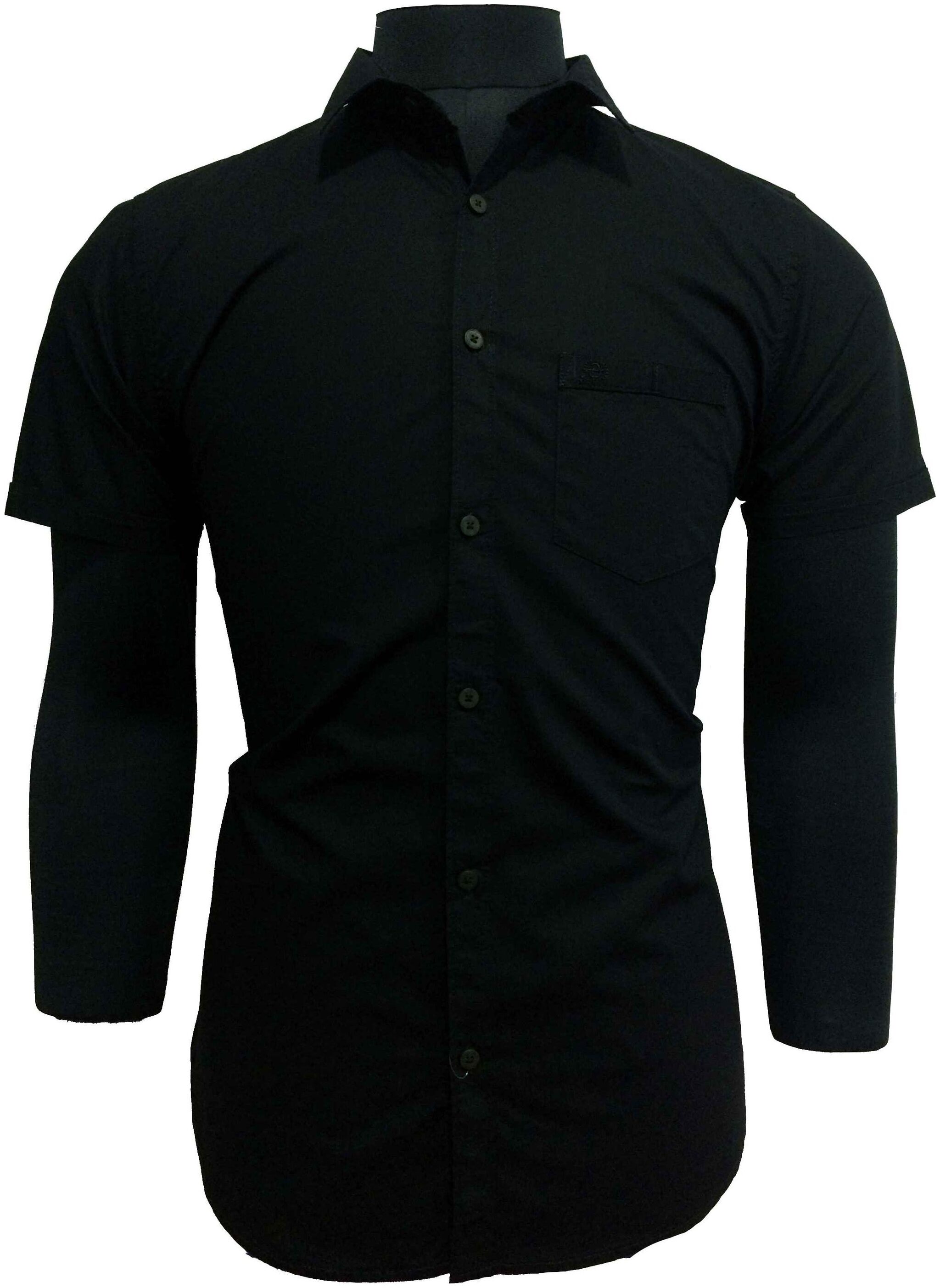 

Speak Men Black Solid Slim Fit Casual Shirt