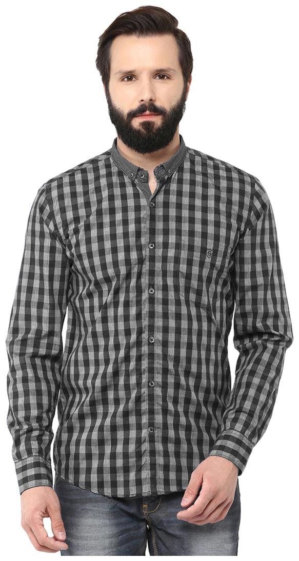 

Speak Men Black Checked Slim Fit Casual Shirt