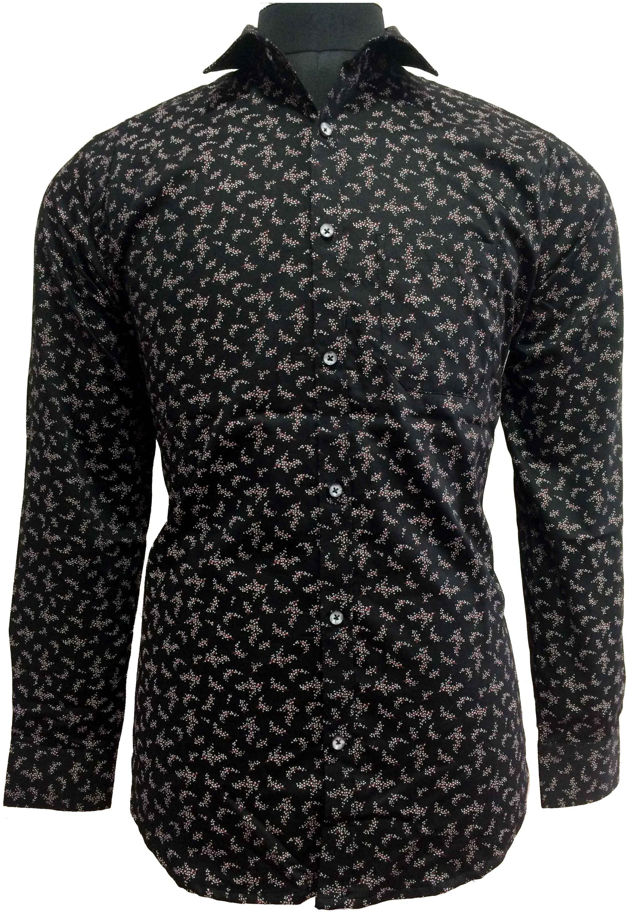 

Speak Men Black Printed Slim Fit Casual Shirt