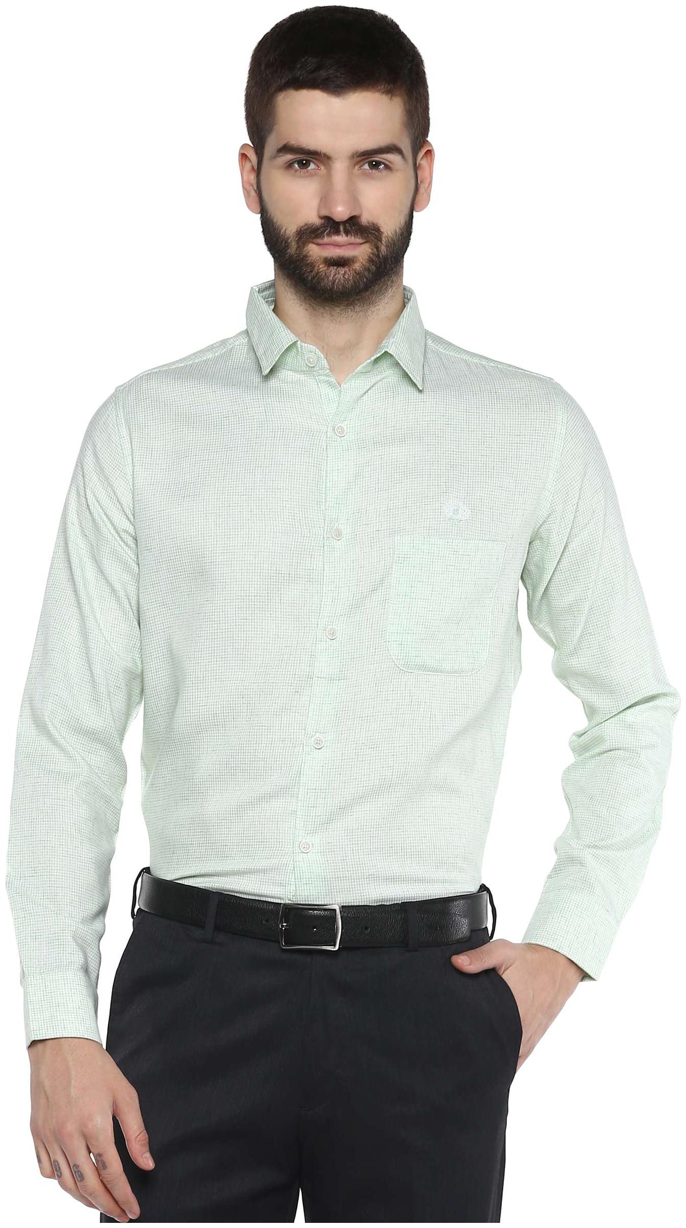 

Speak Men Slim fit Formal Shirt - Green