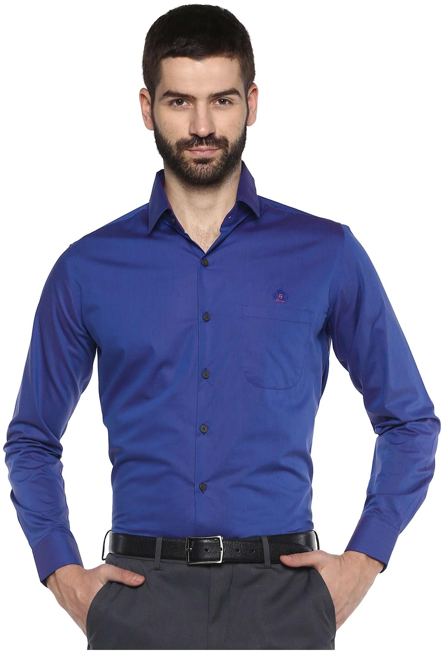

Speak Men Slim fit Formal Shirt - Blue
