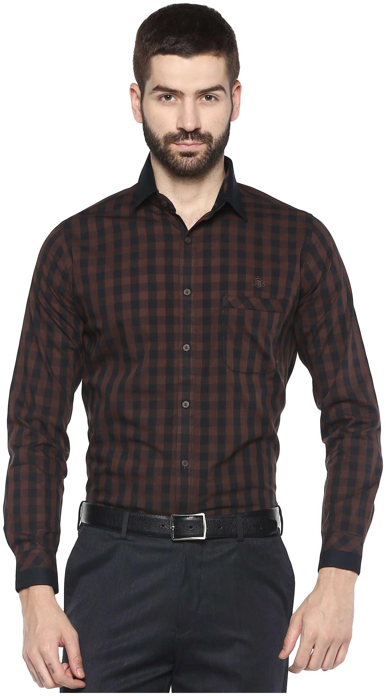 

Speak Men Slim fit Formal Shirt - Brown