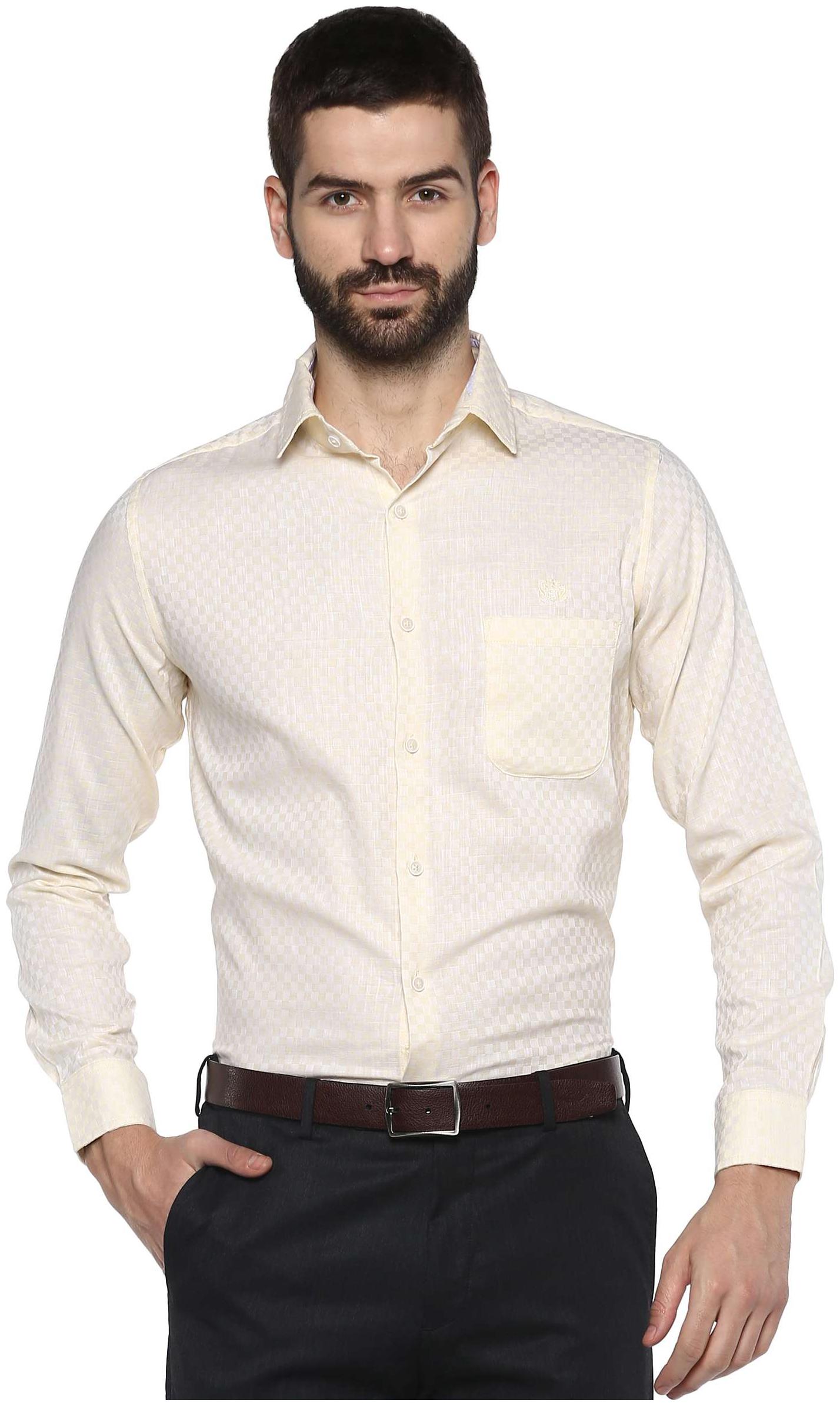 

Speak Men Slim fit Formal Shirt - Yellow