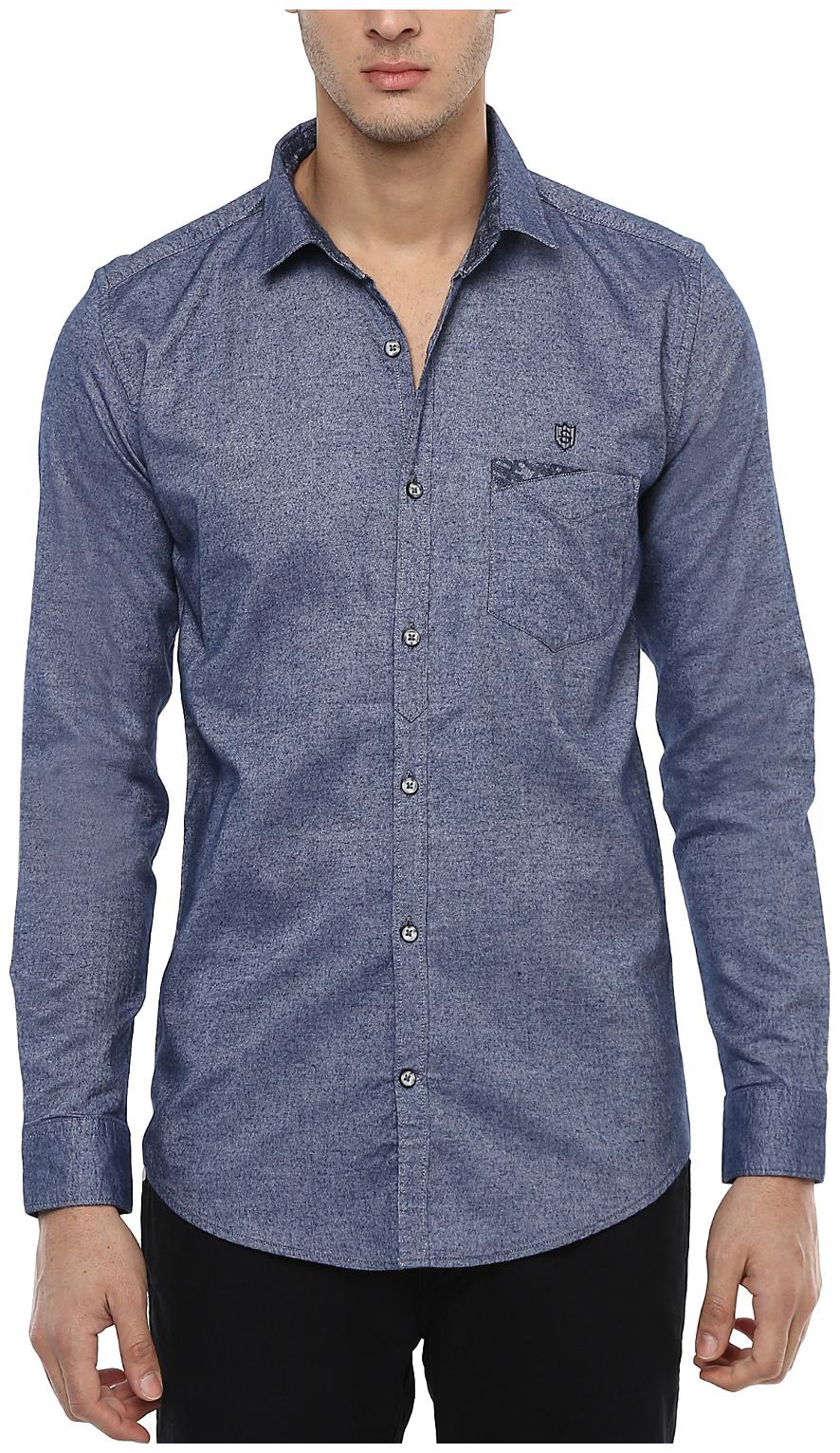 

Speak Men Blue Abstract Slim Fit Casual Shirt
