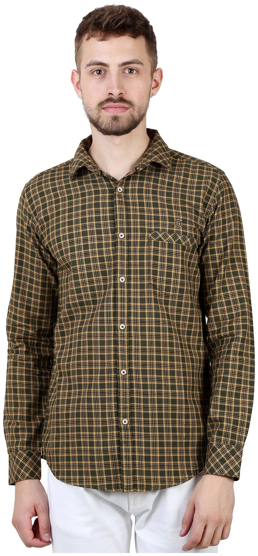 

Speak Men Green Checked Slim Fit Casual Shirt