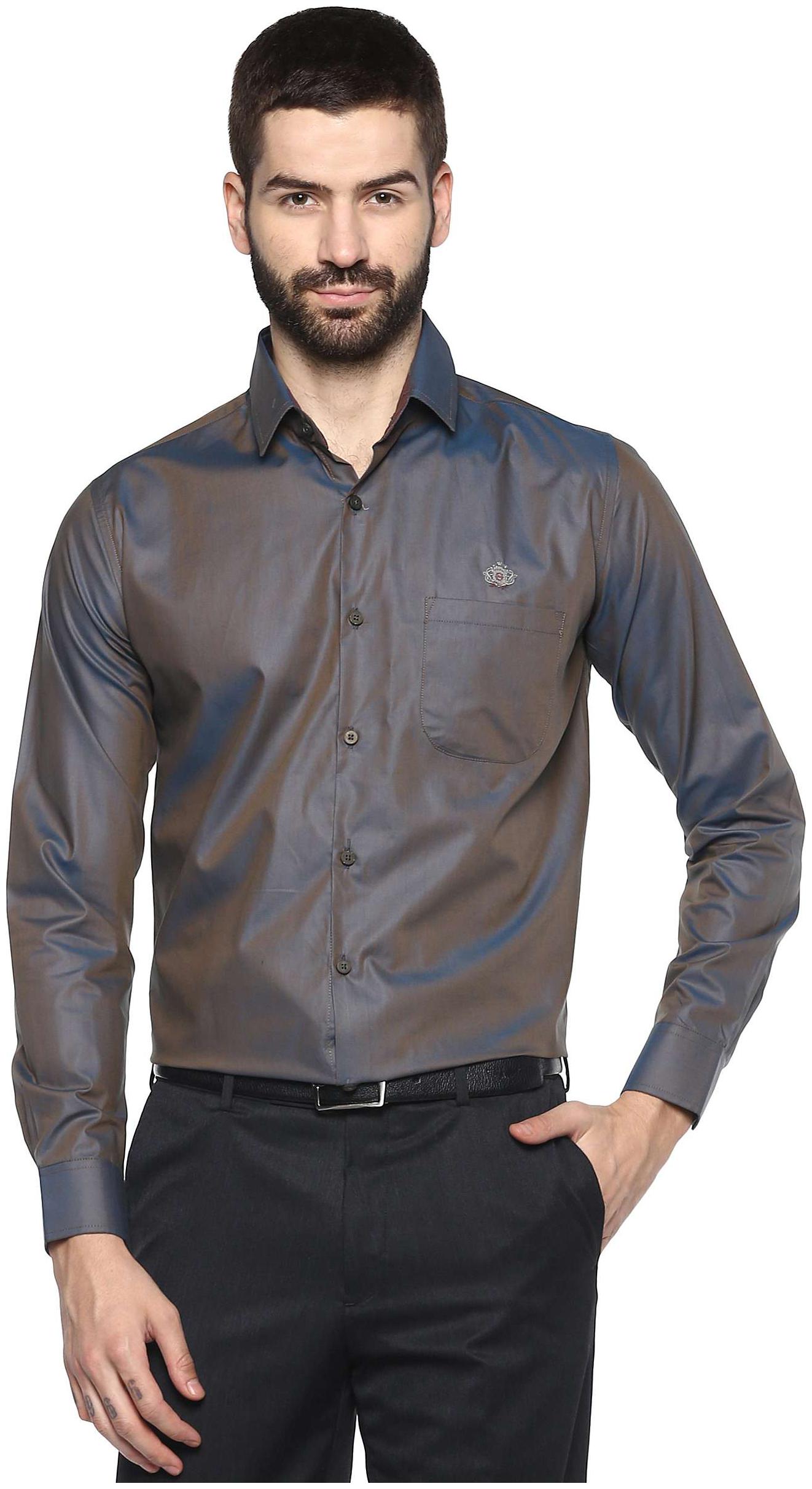 

Speak Men Slim fit Formal Shirt - Grey
