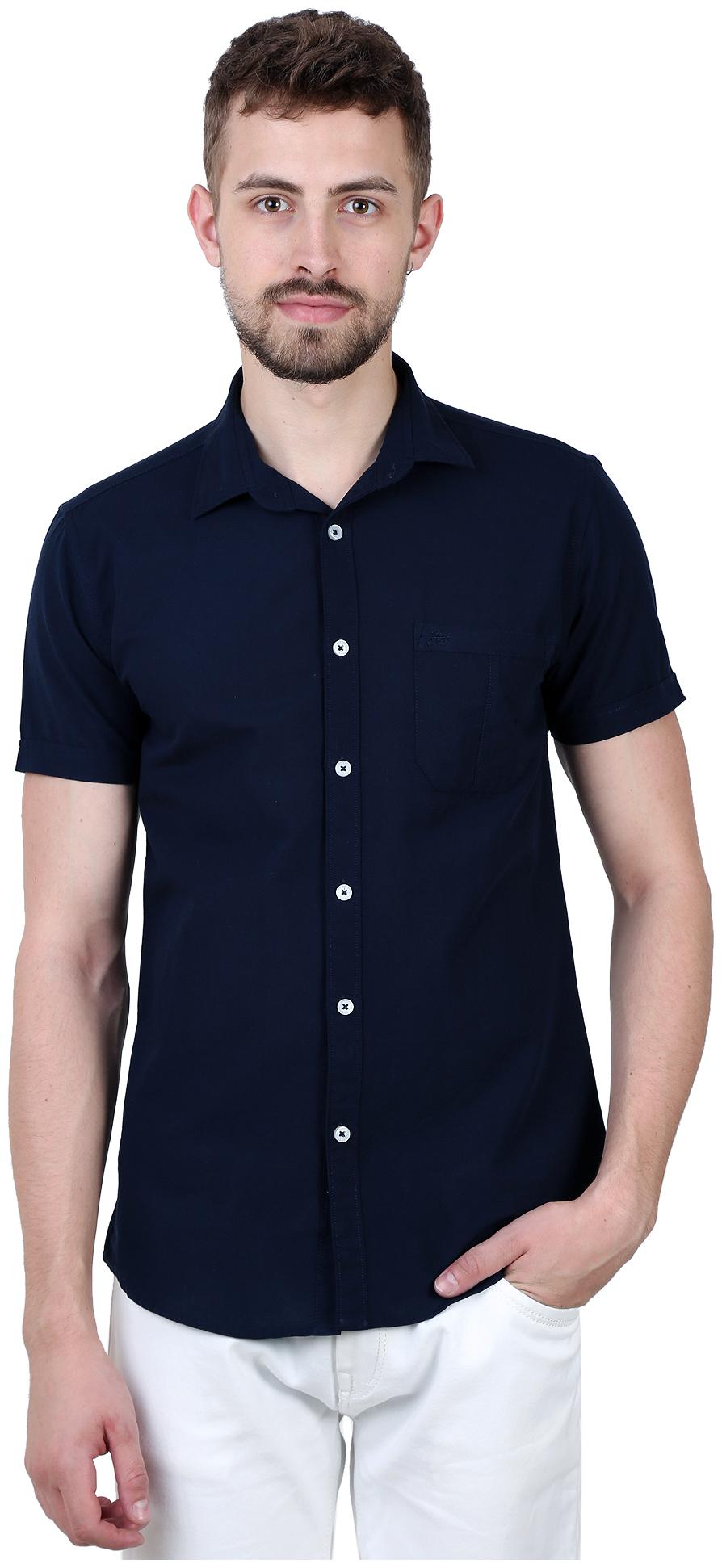 

Speak Men Blue Solid Slim Fit Casual Shirt
