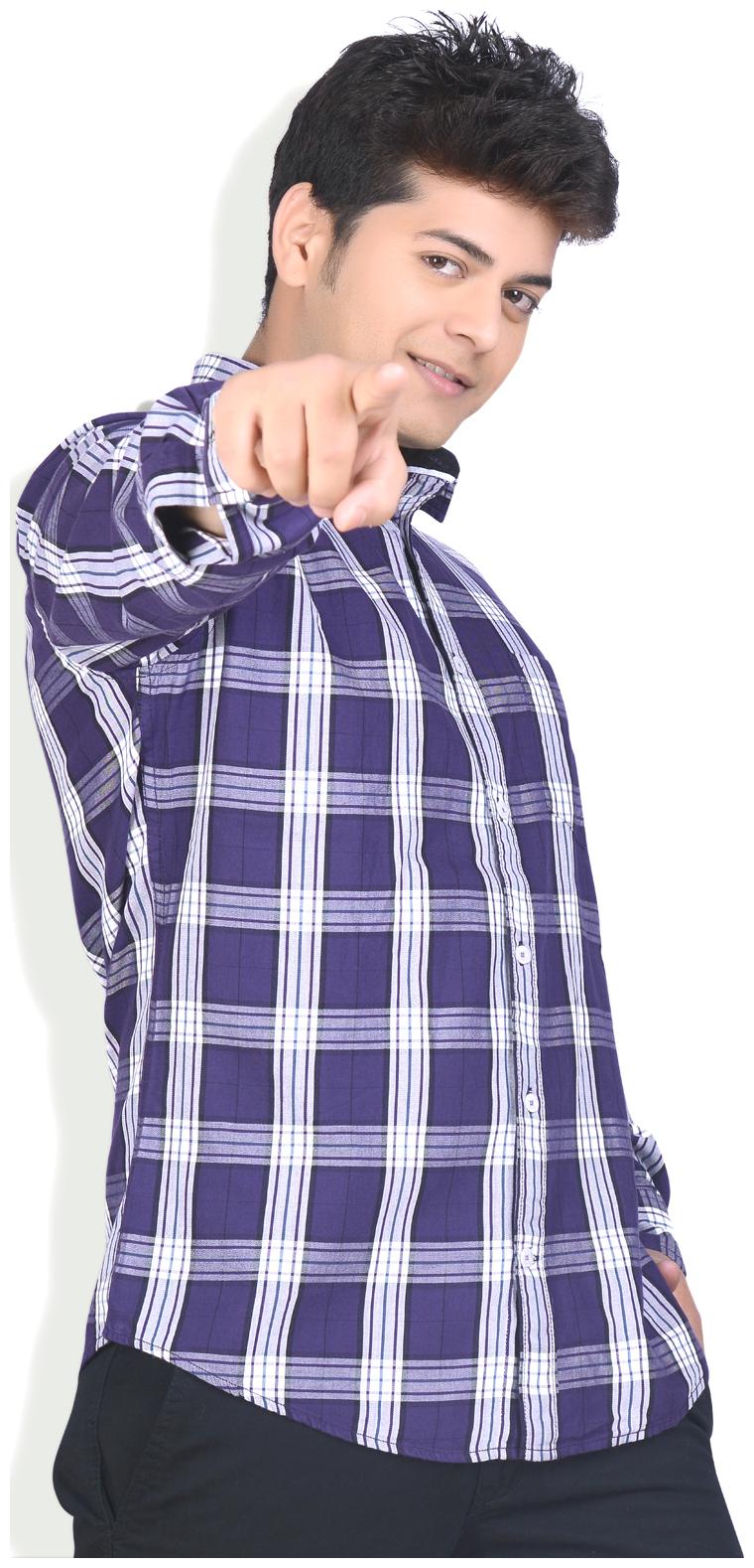 

Speak Men Purple Solid Slim Fit Casual Shirt