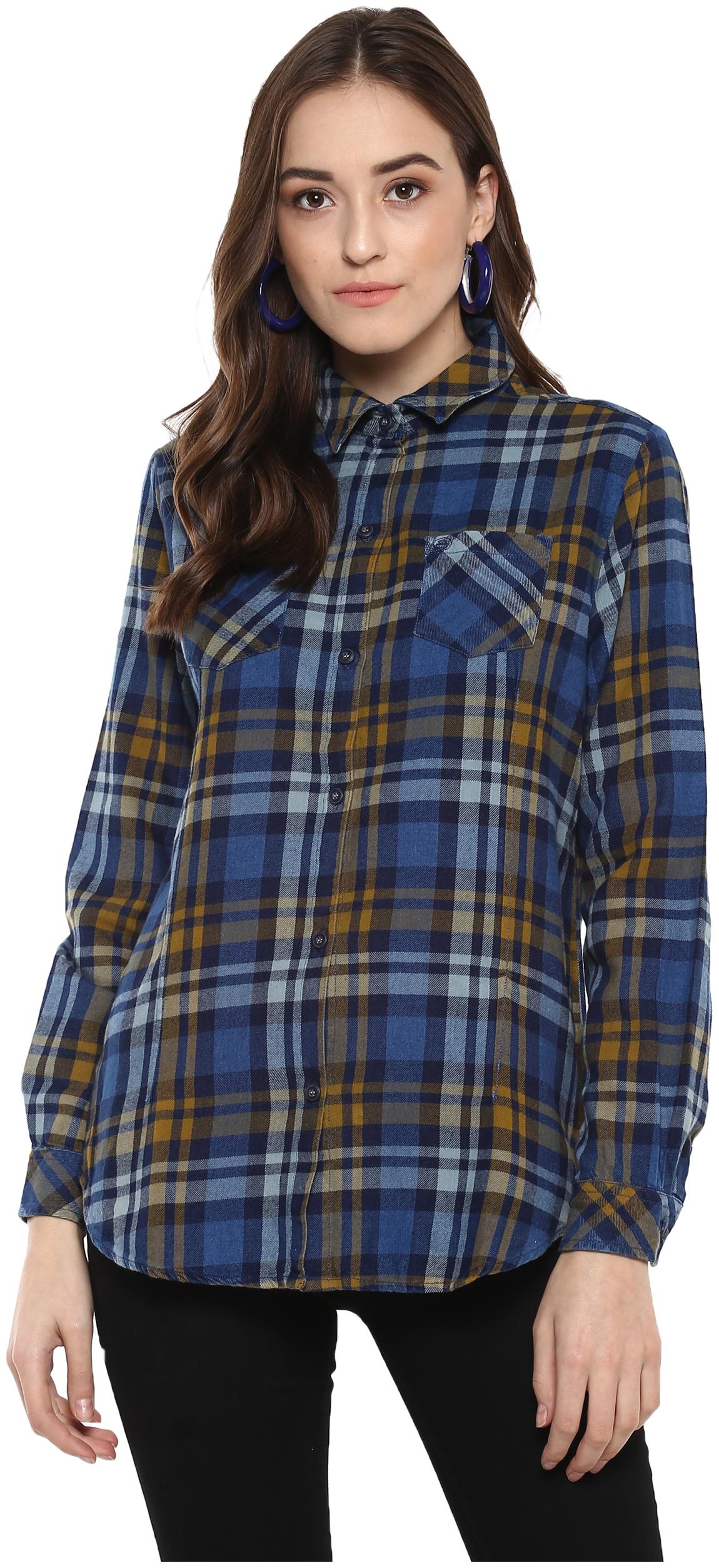 

Speak Women Multi Checked Slim Fit Shirt