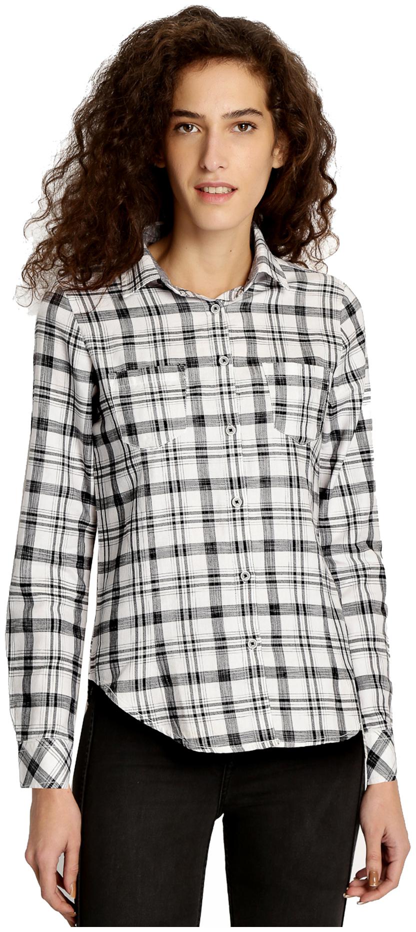 

Speak Women Black Checked Regular Fit Shirt