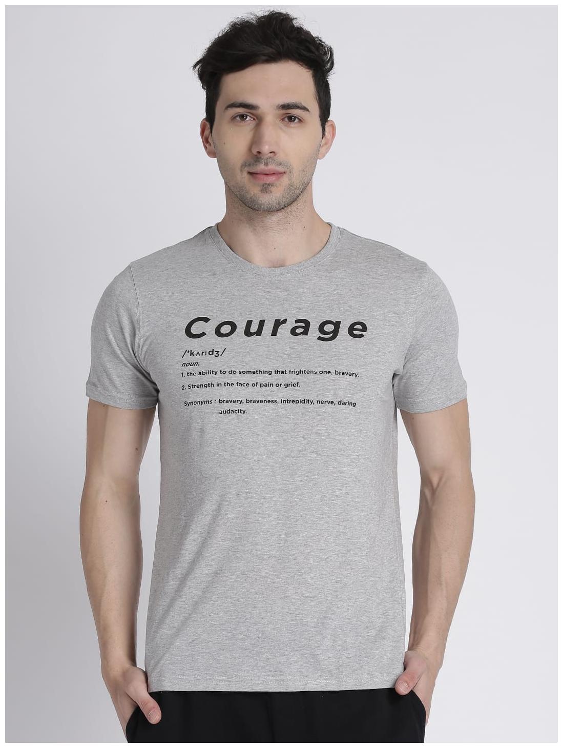 

Splash Men Grey Regular fit Cotton Round neck T-Shirt - Pack Of 1
