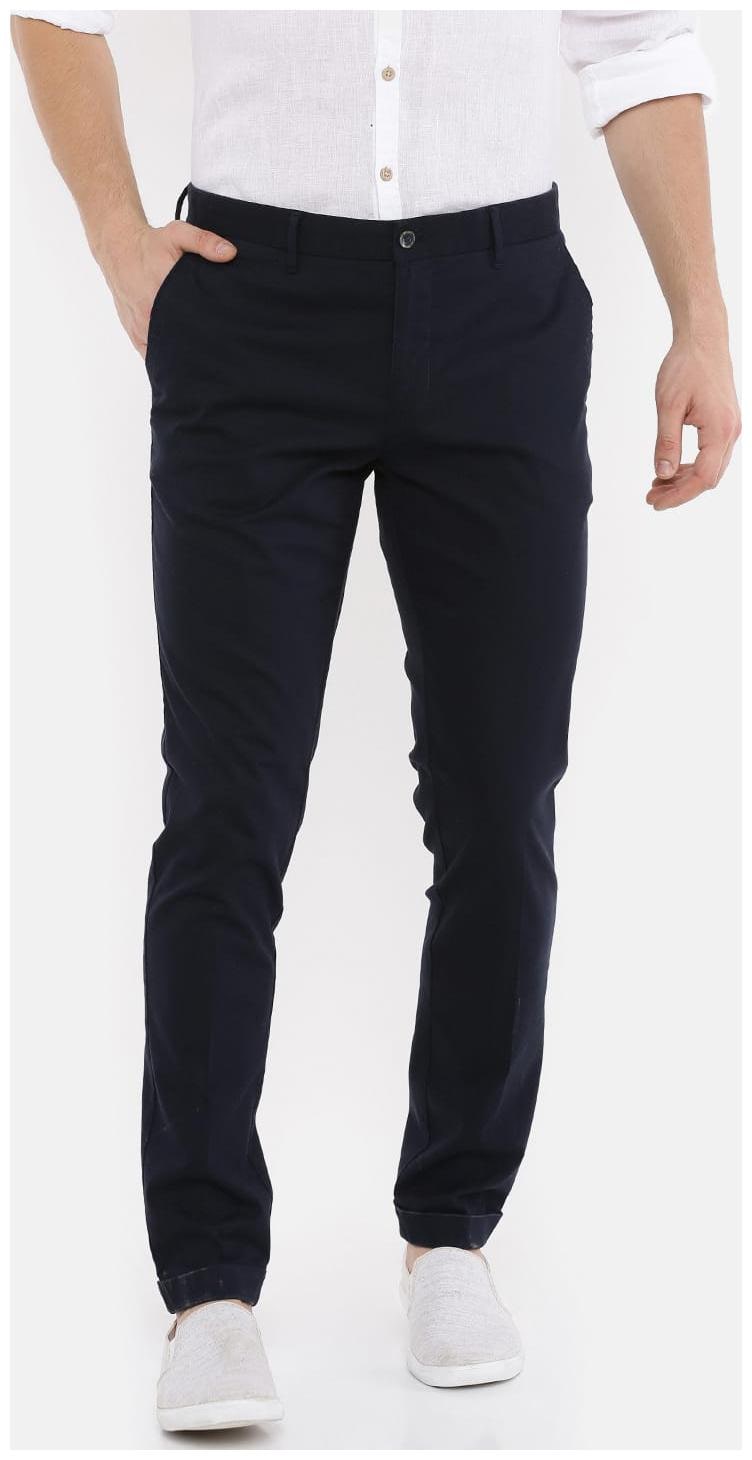 

Splash Men Blue Solid Regular fit Regular trousers