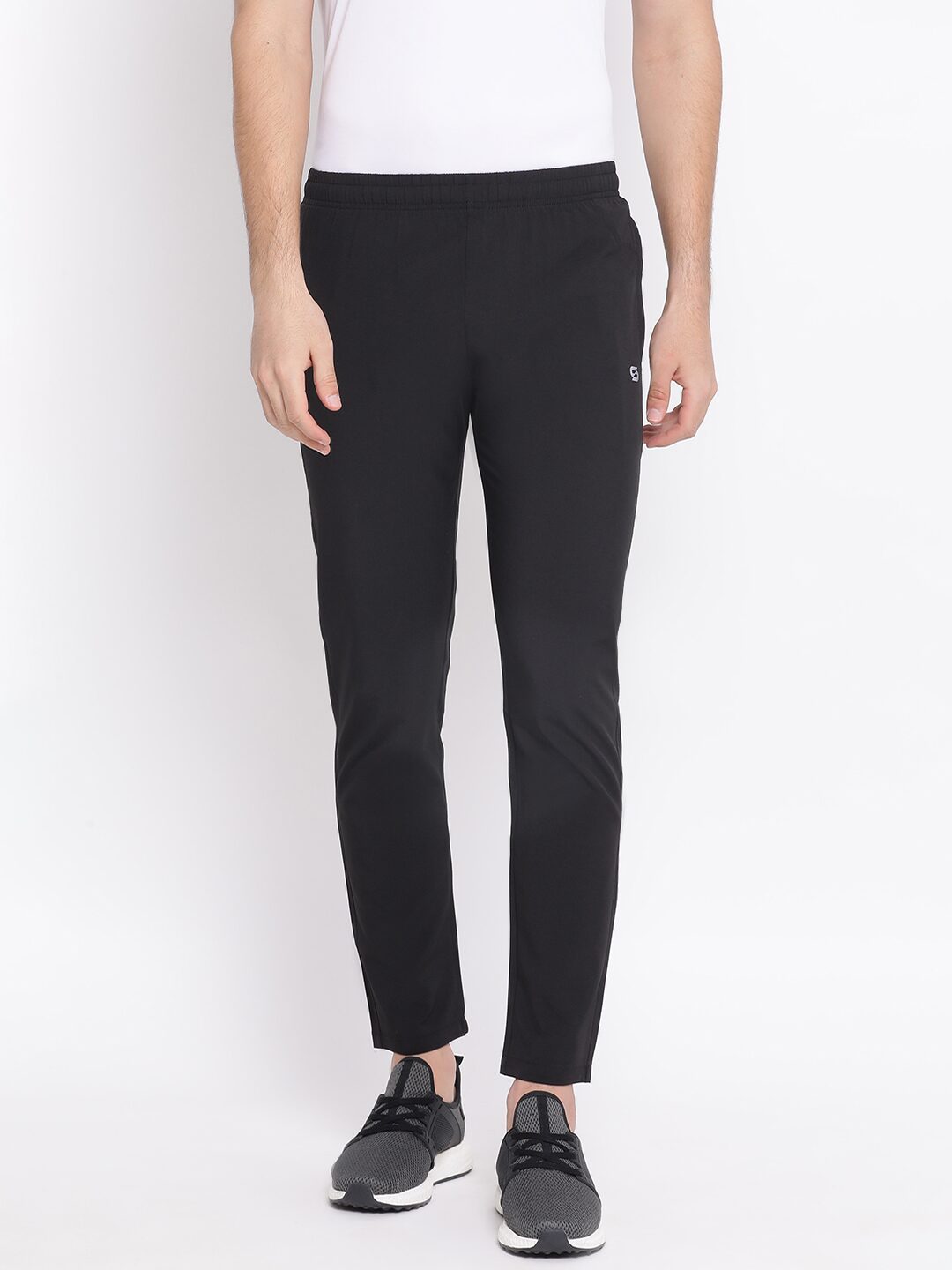 

SPOLEI Men Black Solid Regular fit Track pants