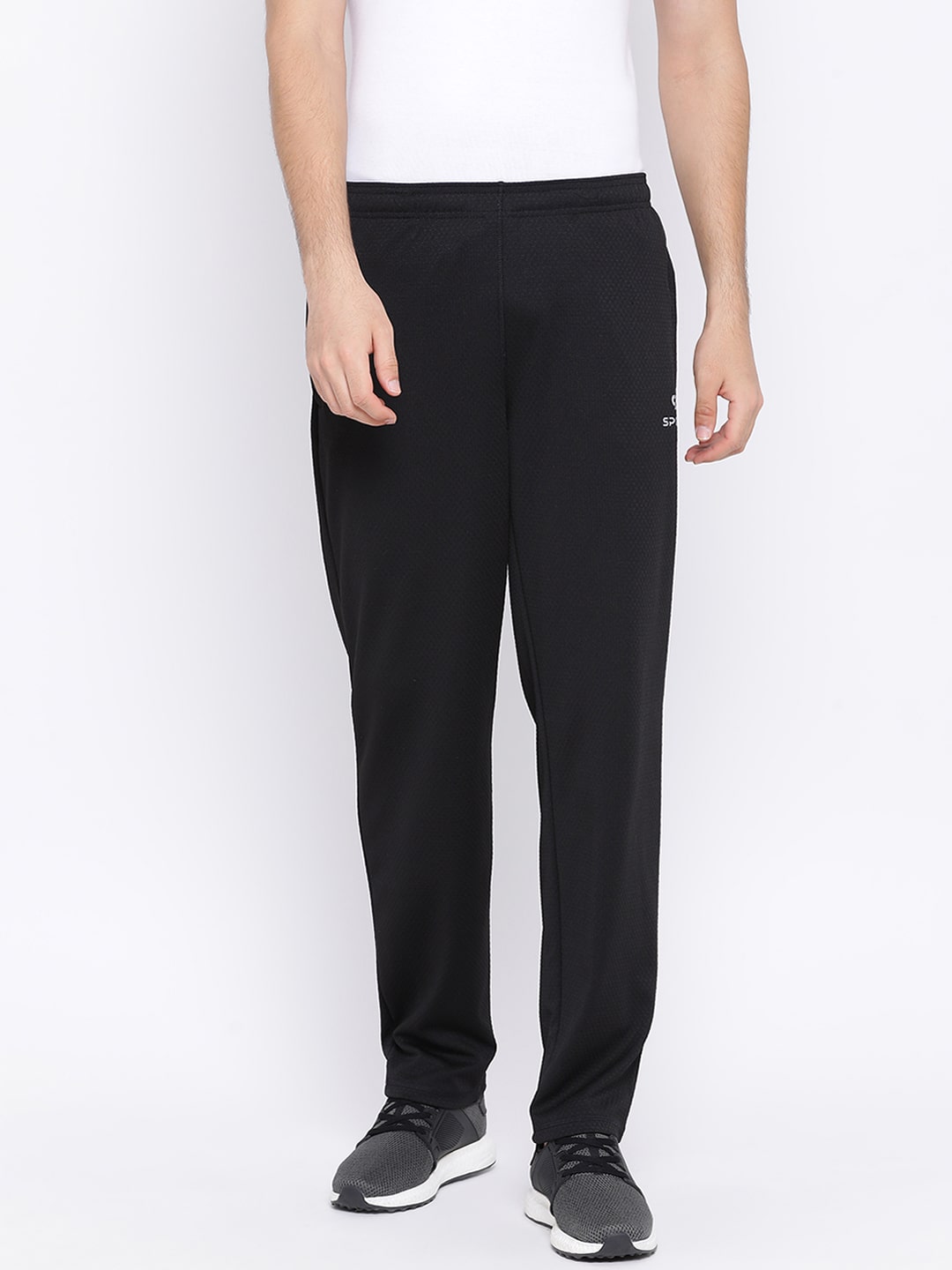 

SPOLEI Men Black Solid Regular fit Track pants
