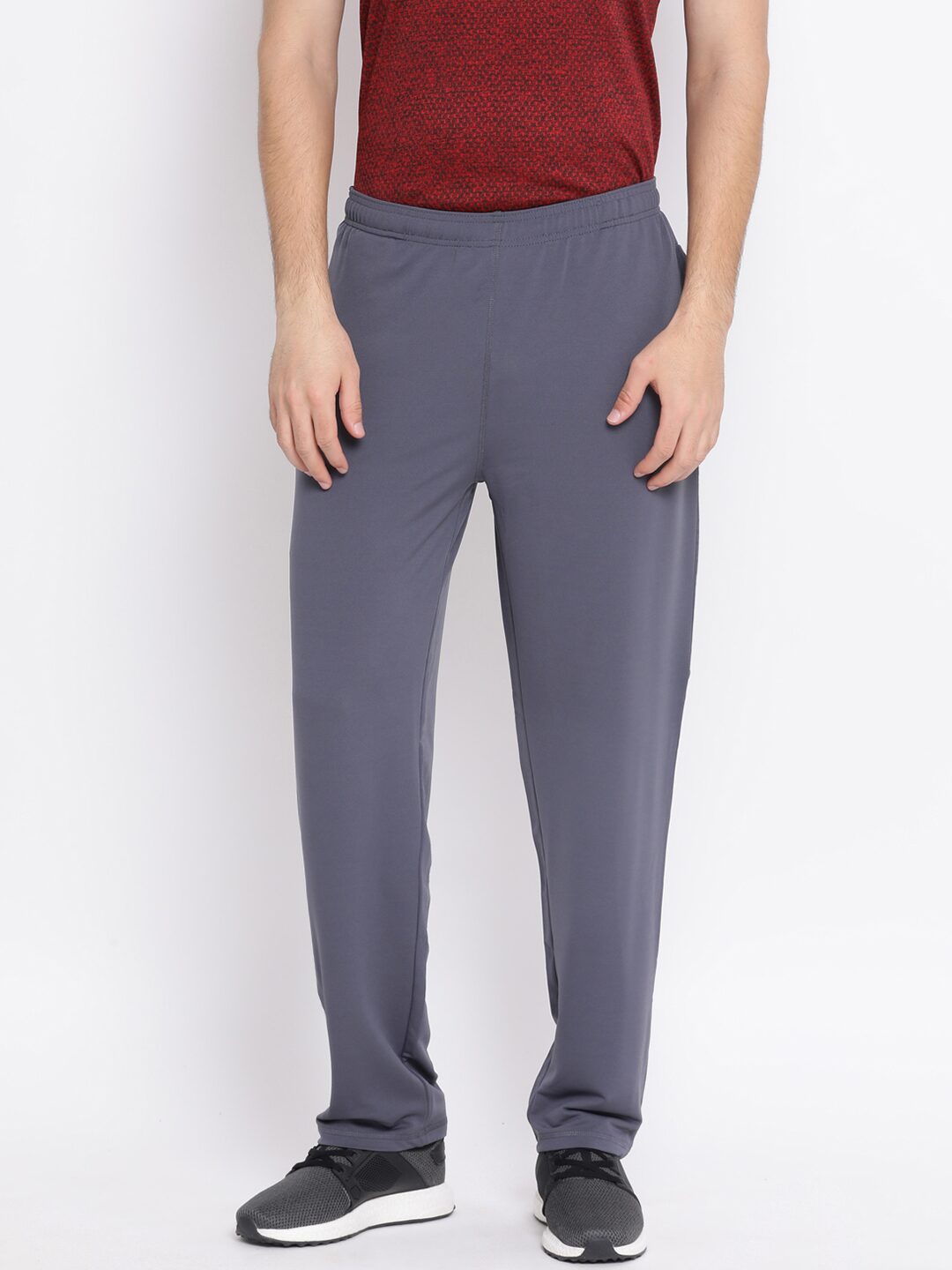 

SPOLEI Men Grey Solid Regular fit Track pants