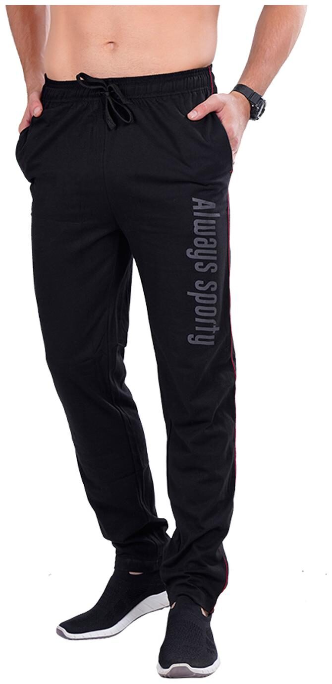 

Sporto Men Black Solid Regular fit Track pants