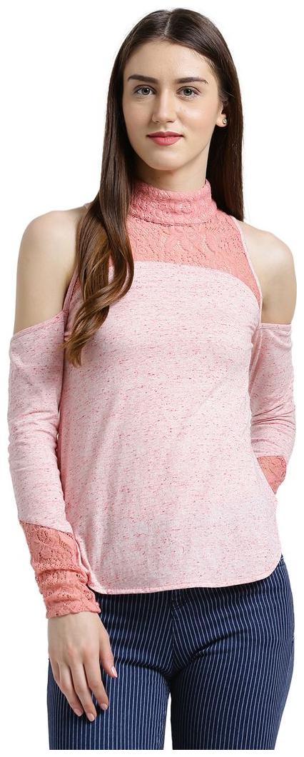 

Texco Women Solid A-line top - Pink