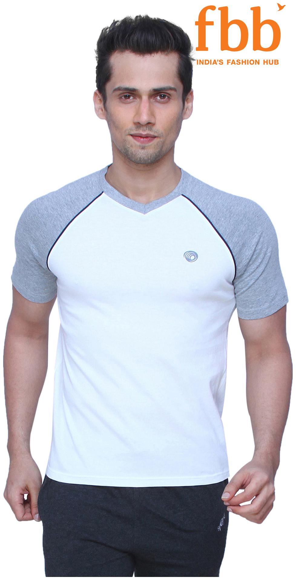 Buy Spunk Men Multi Regular fit Cotton V neck TShirt Pack Of 1