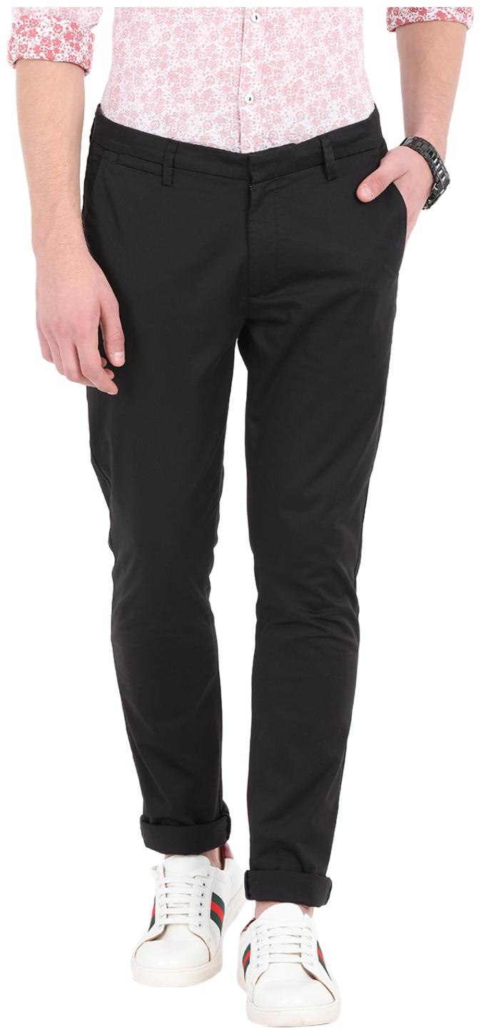 

Spykar Men Black Solid Slim fit Chinos