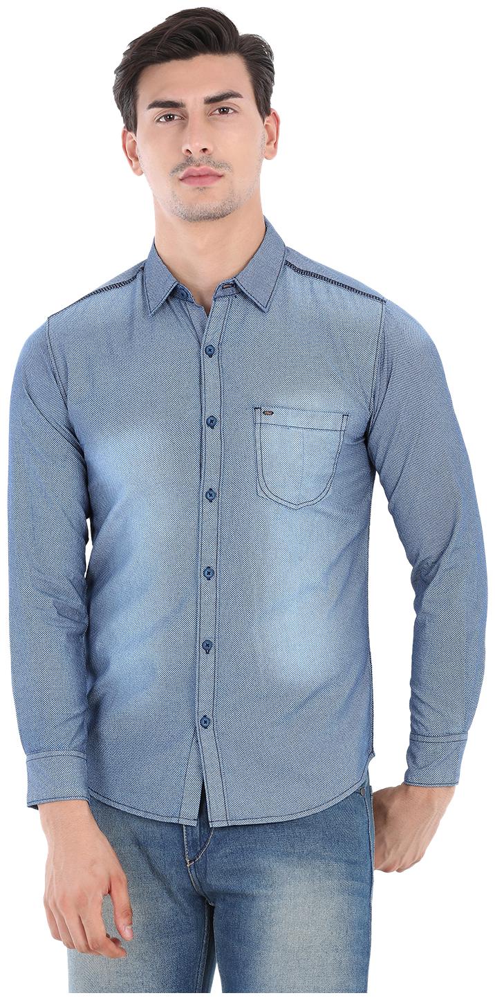 

Spykar Men Blue Checked Slim Fit Casual Shirt