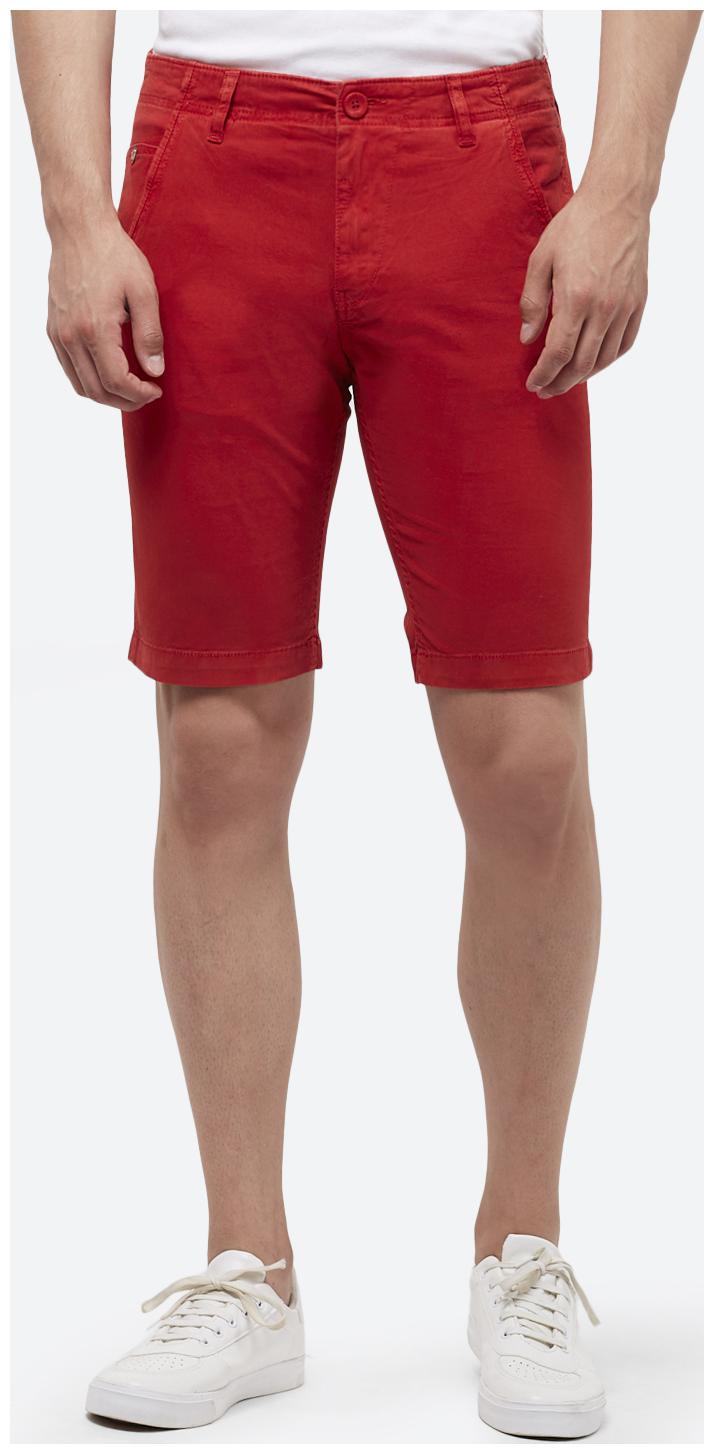 

Spykar Men Red Slim Fit Regular Shorts