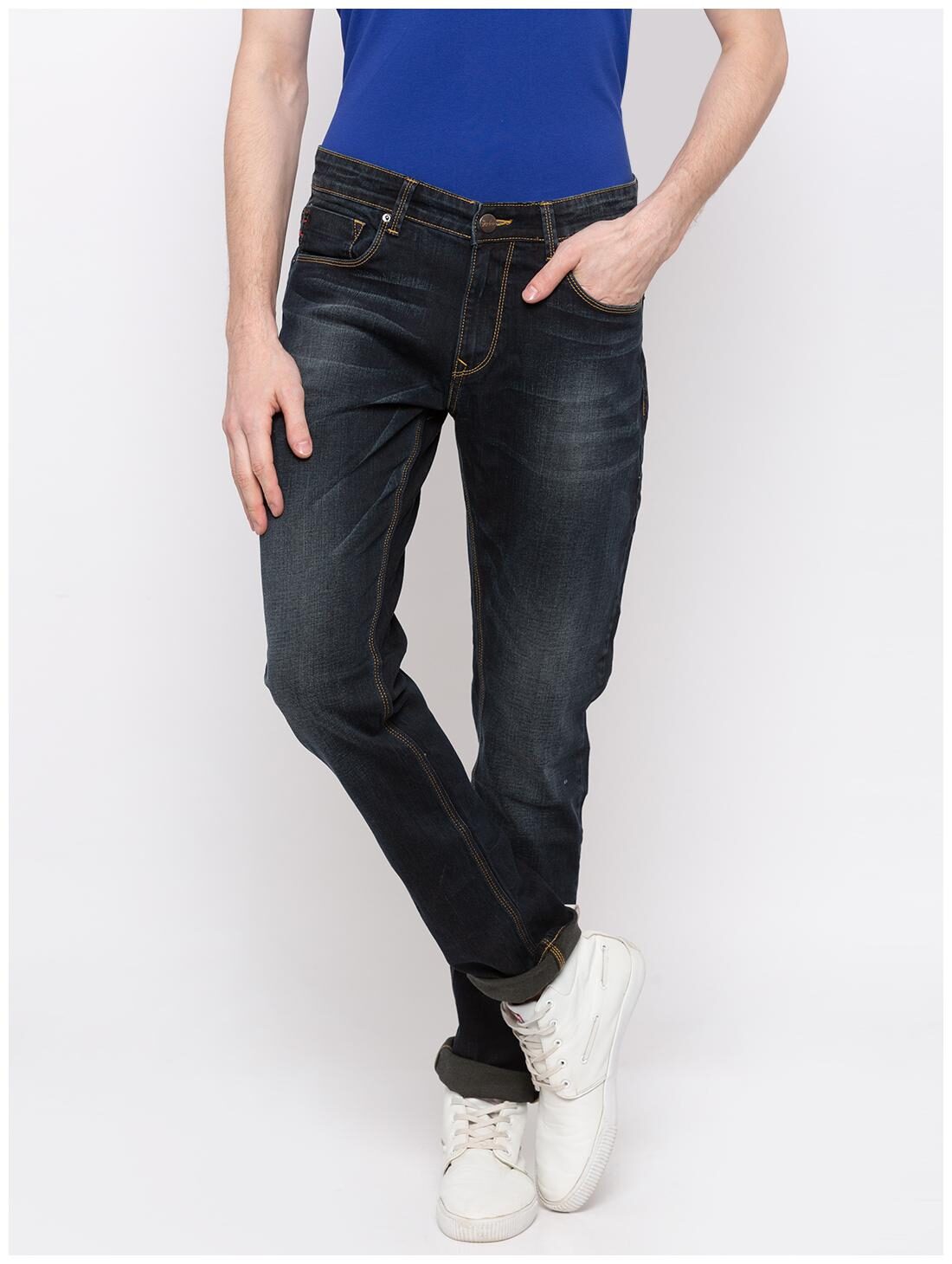 

Spykar Men Blue Tapered Fit Jeans
