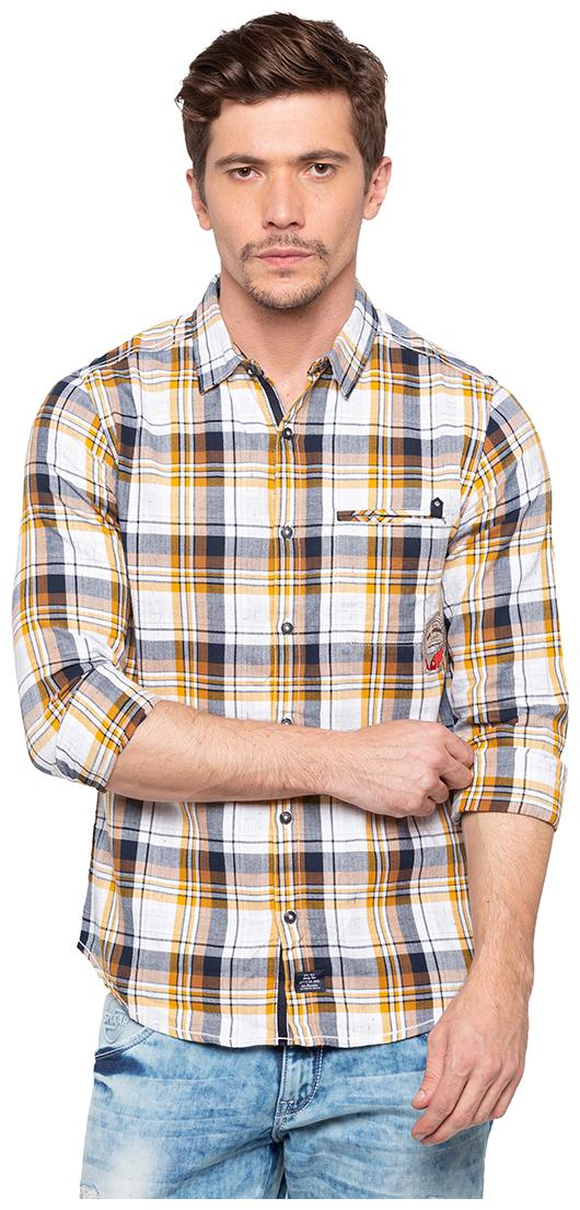 

Spykar Men Multi Checked Slim Fit Casual Shirt