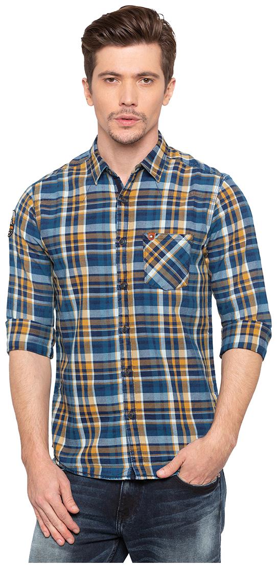

Spykar Men Multi Checked Slim Fit Casual Shirt