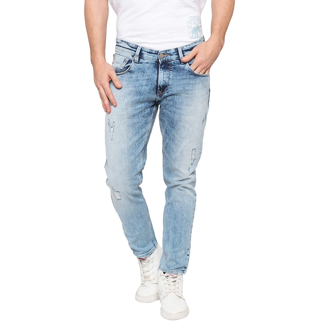 

Spykar Men Blue Tapered Fit Jeans