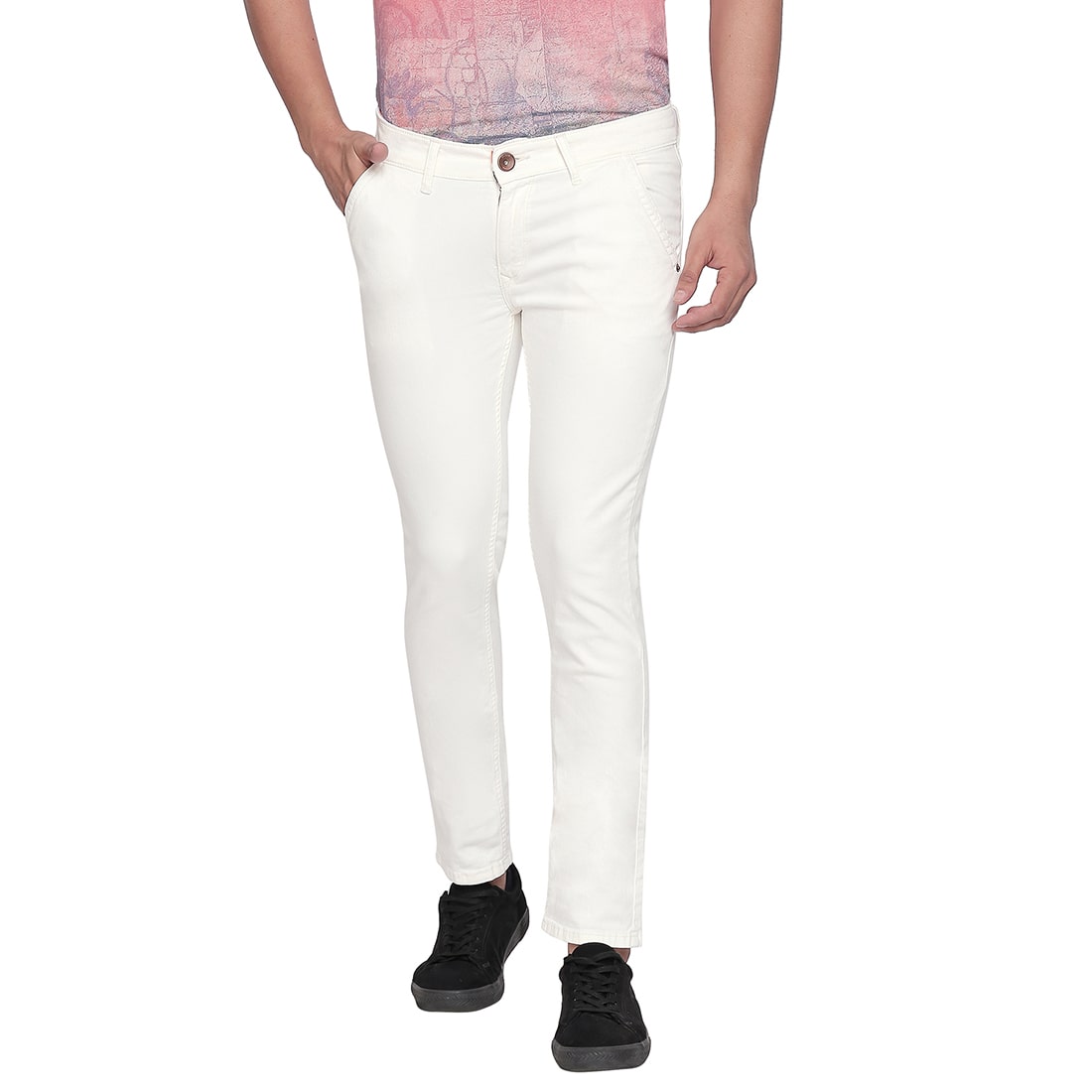 

Spykar Men Cream Skinny Fit Jeans